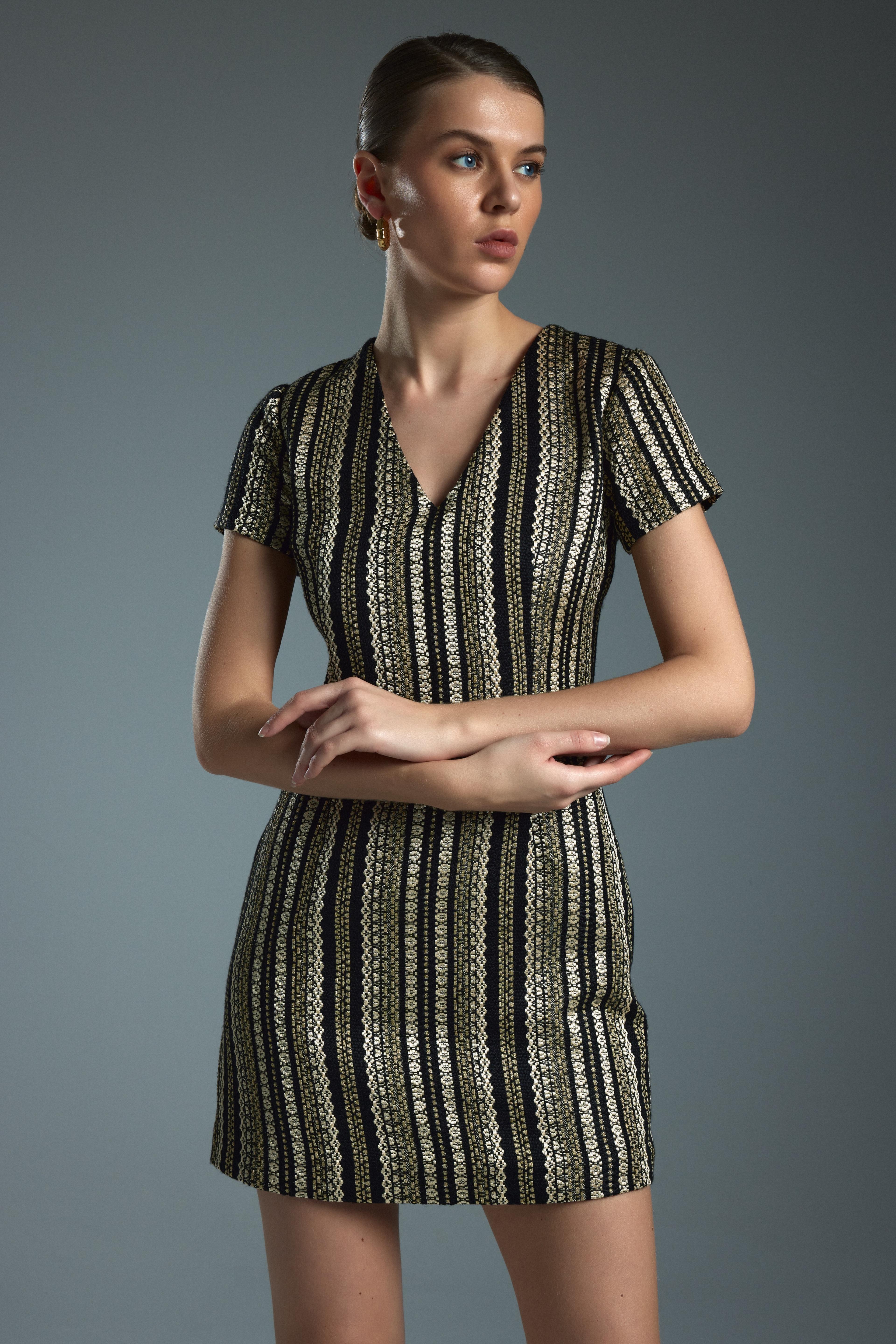 ALBA DRESS - Gold