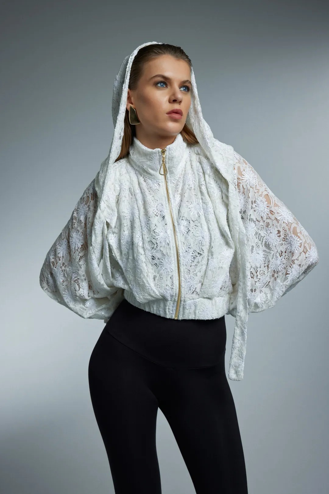 NICOLE BOMBER JACKET - Ecru