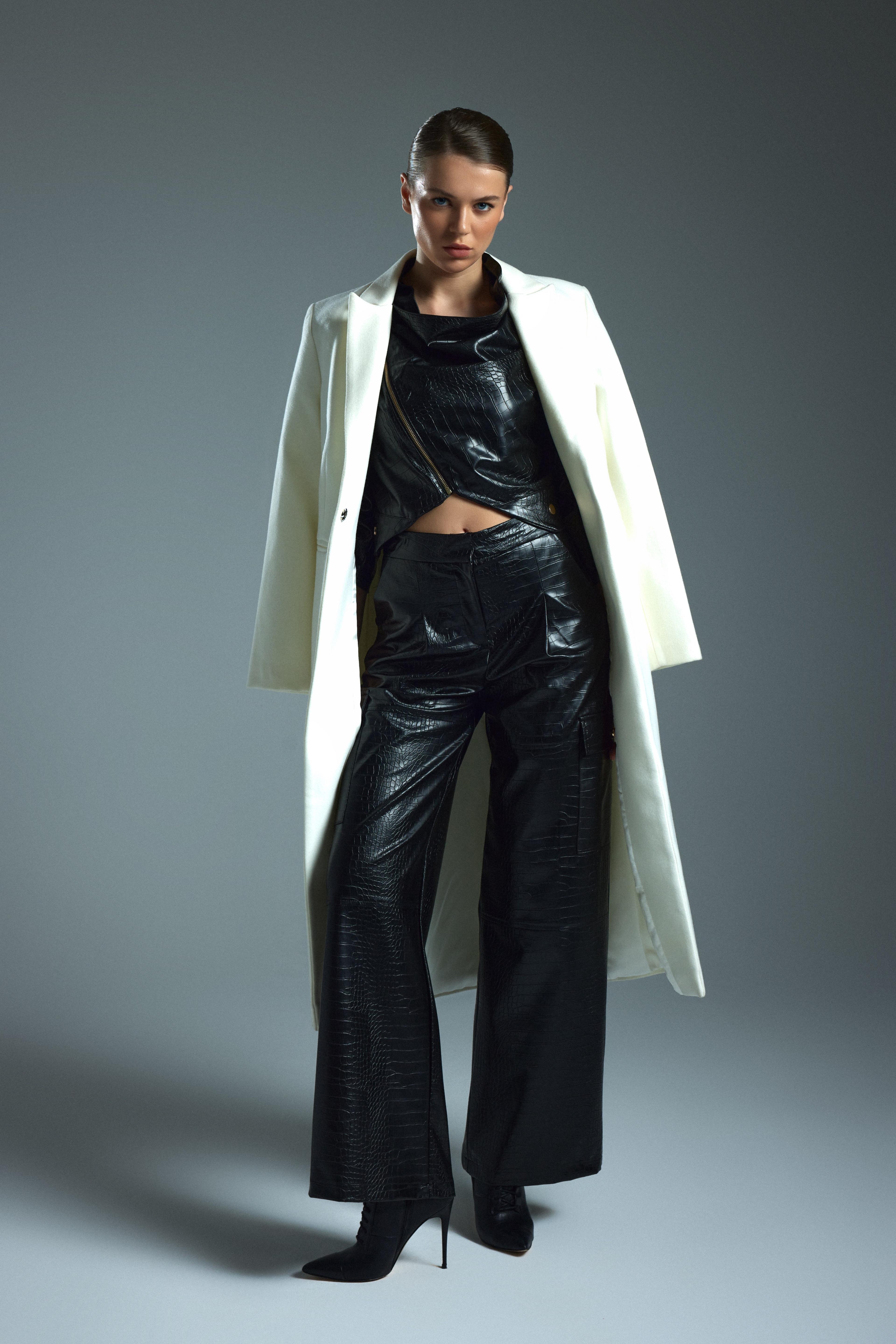 MAXI COAT - Ecru Cashmire