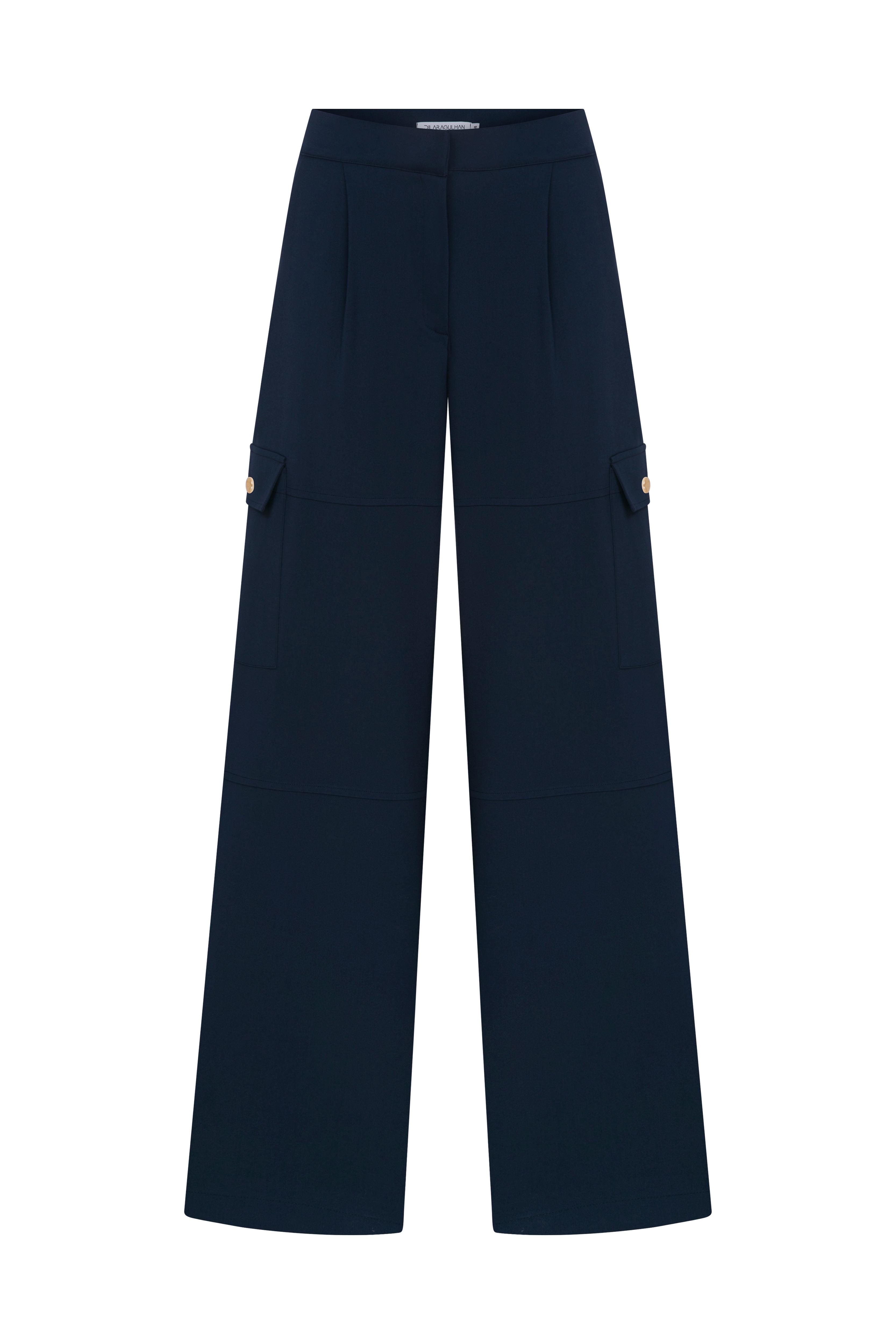 CAMILA TROUSERS - Navy