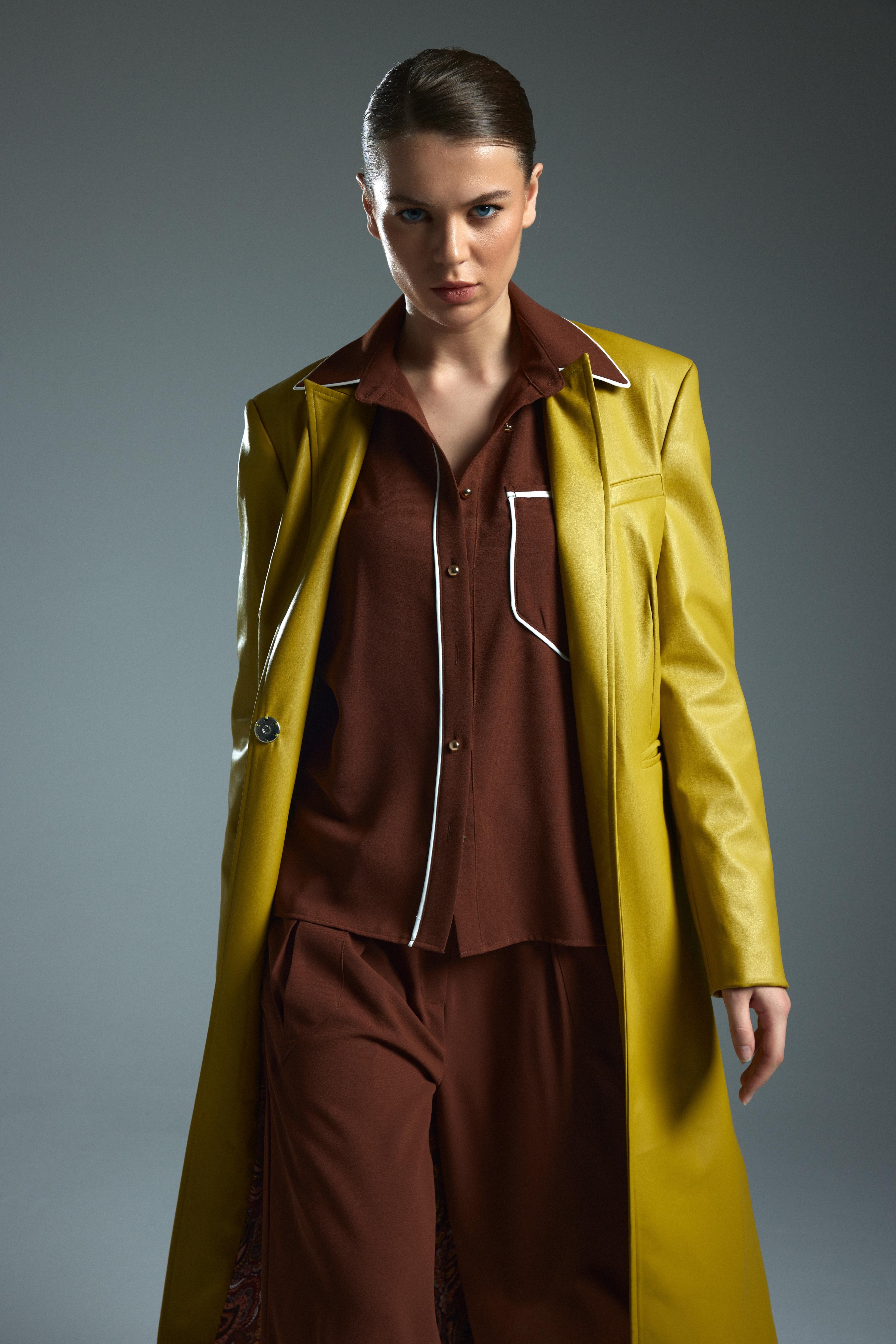 MAXI COAT - Lime