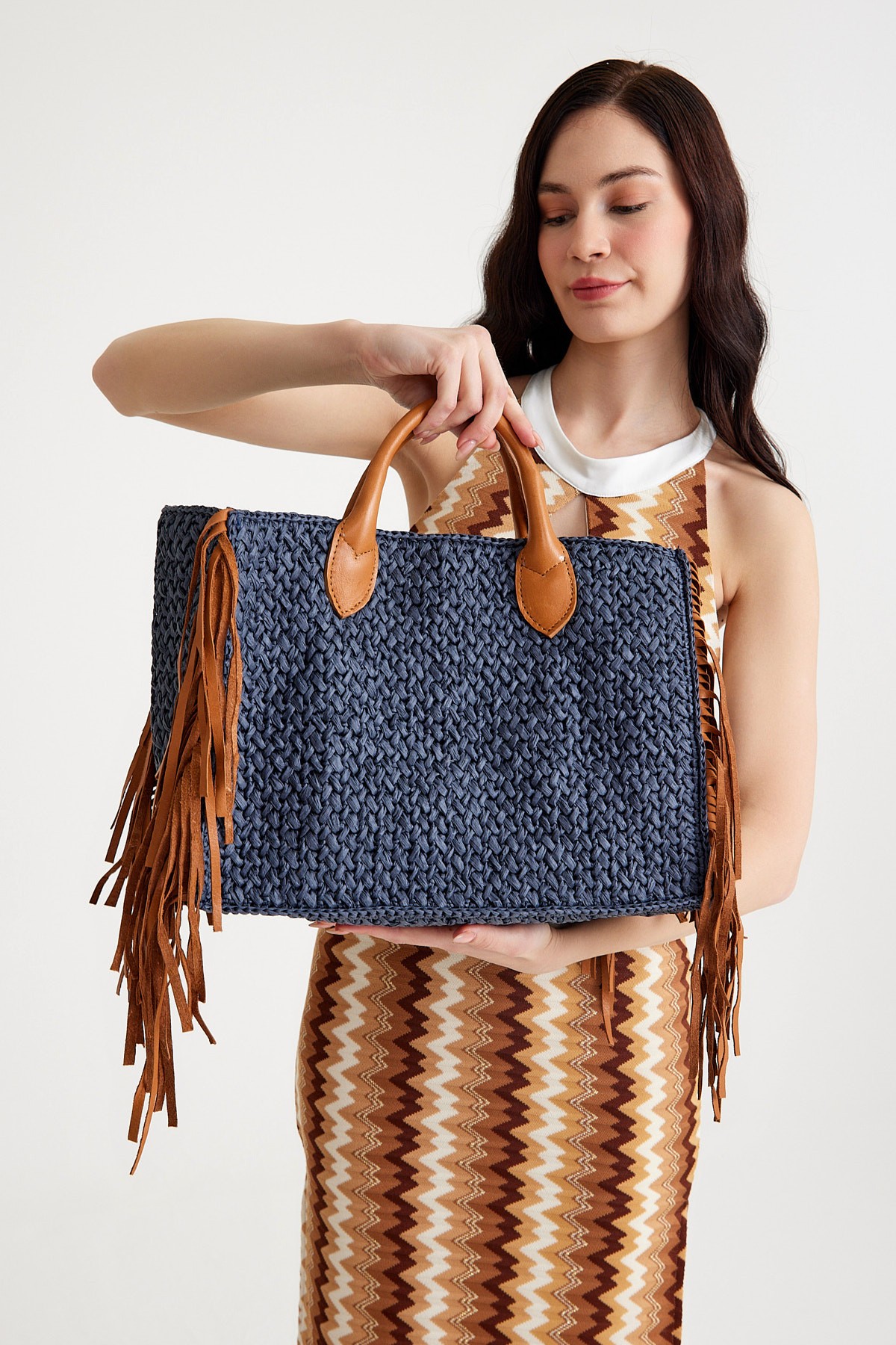 HERA RAFFIA TOTE BAG