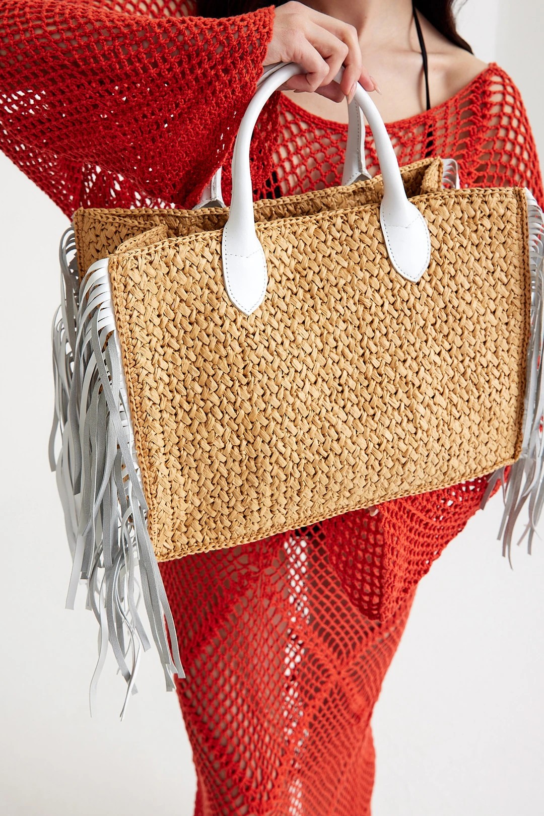 HERA RAFFIA TOTE BAG - Beige