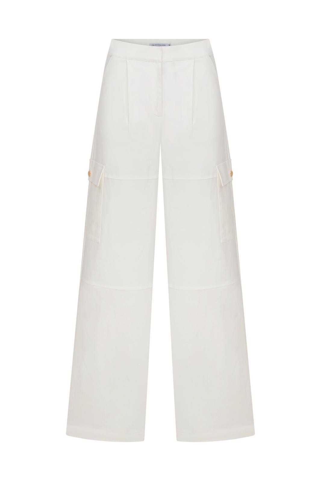 CAMILA TROUSERS - White
