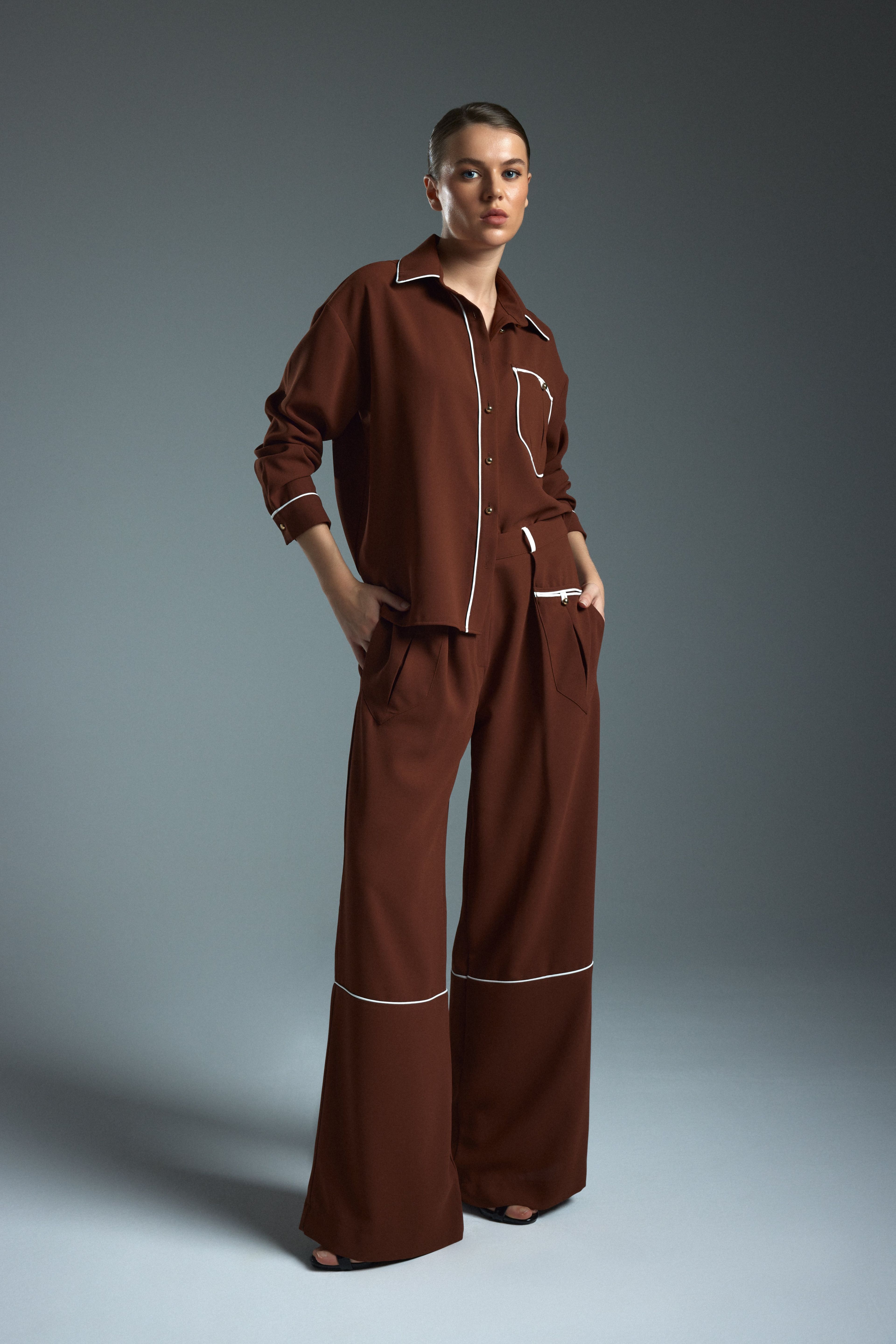 PIJAMAS SUIT - Brown