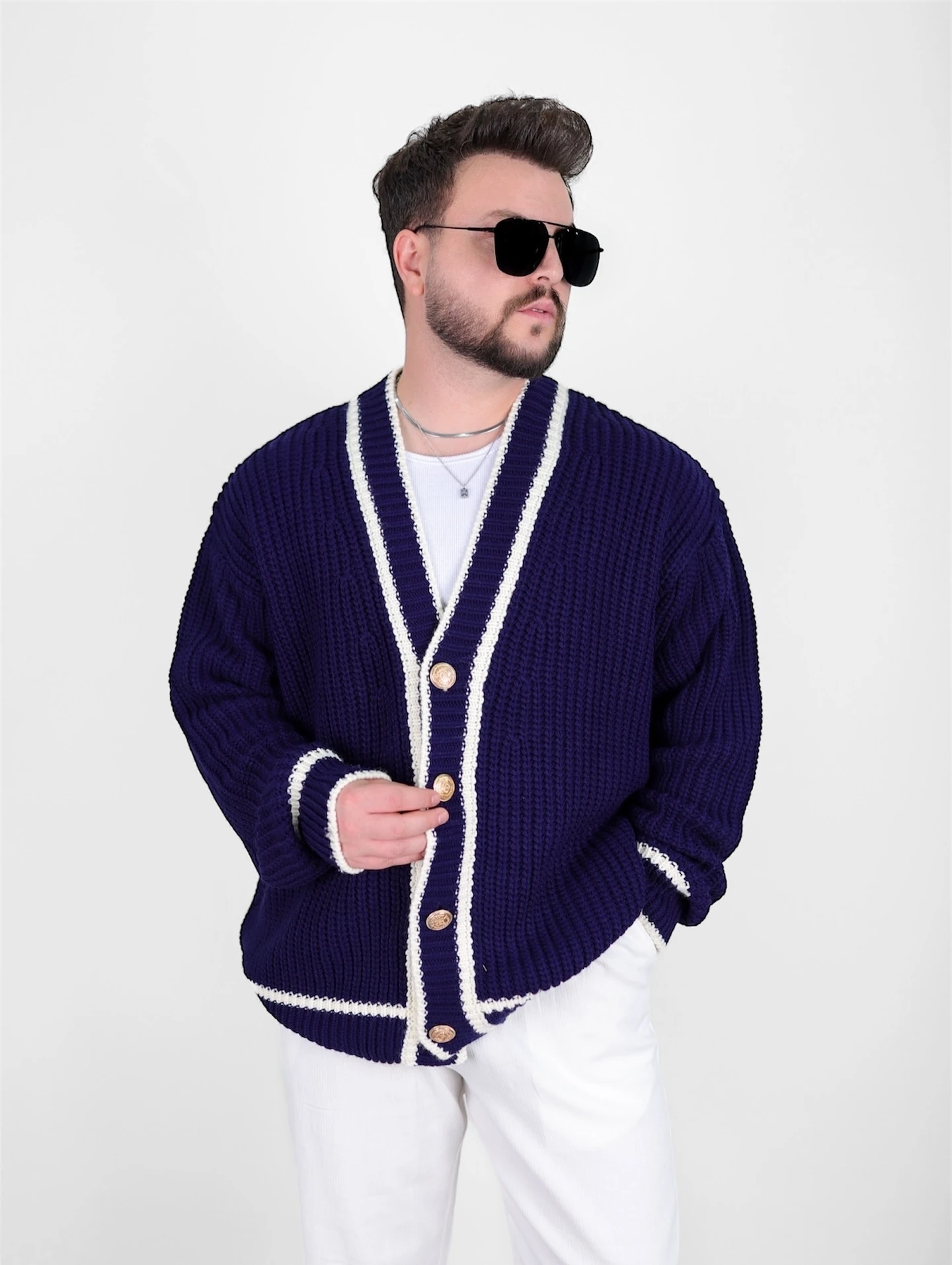 GİESTO OLD MONEY ÖRME HIRKA