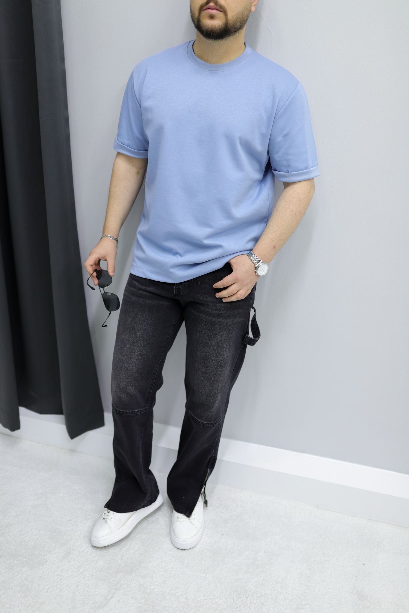 Double Face Basic Oversize T-Shirt