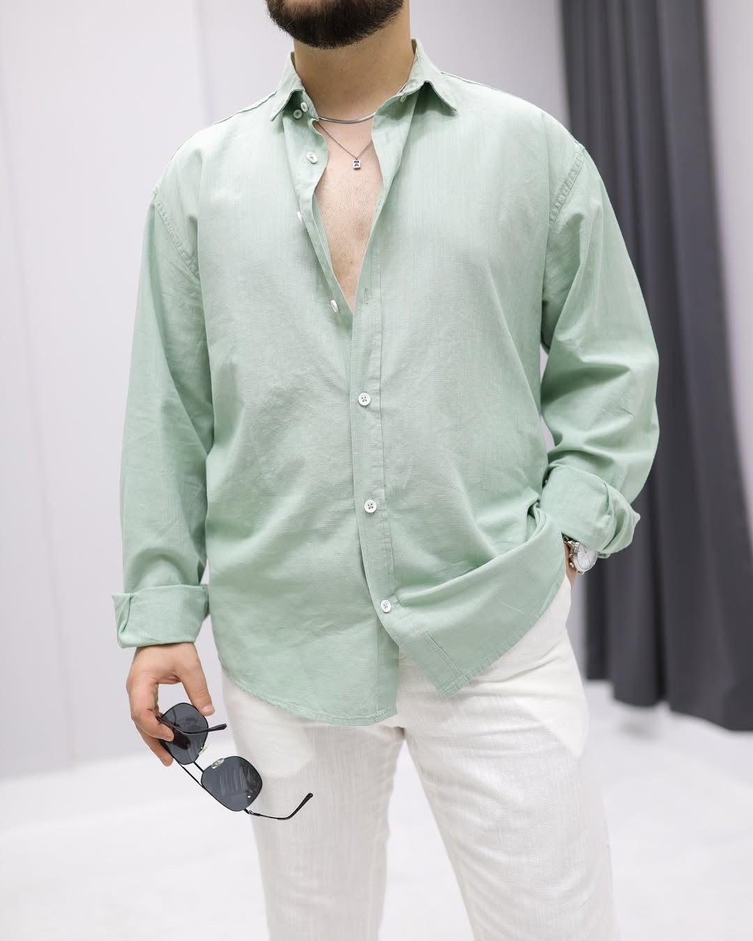  Fresh Keten Oversize Gömlek