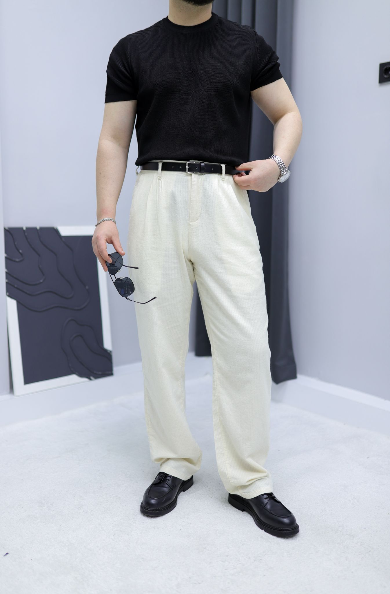 Keten Baggy Pantolon