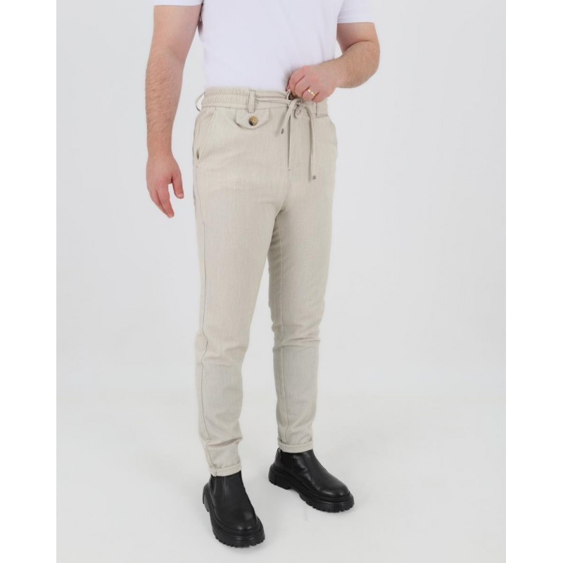 Jogger Krem Pantolon 