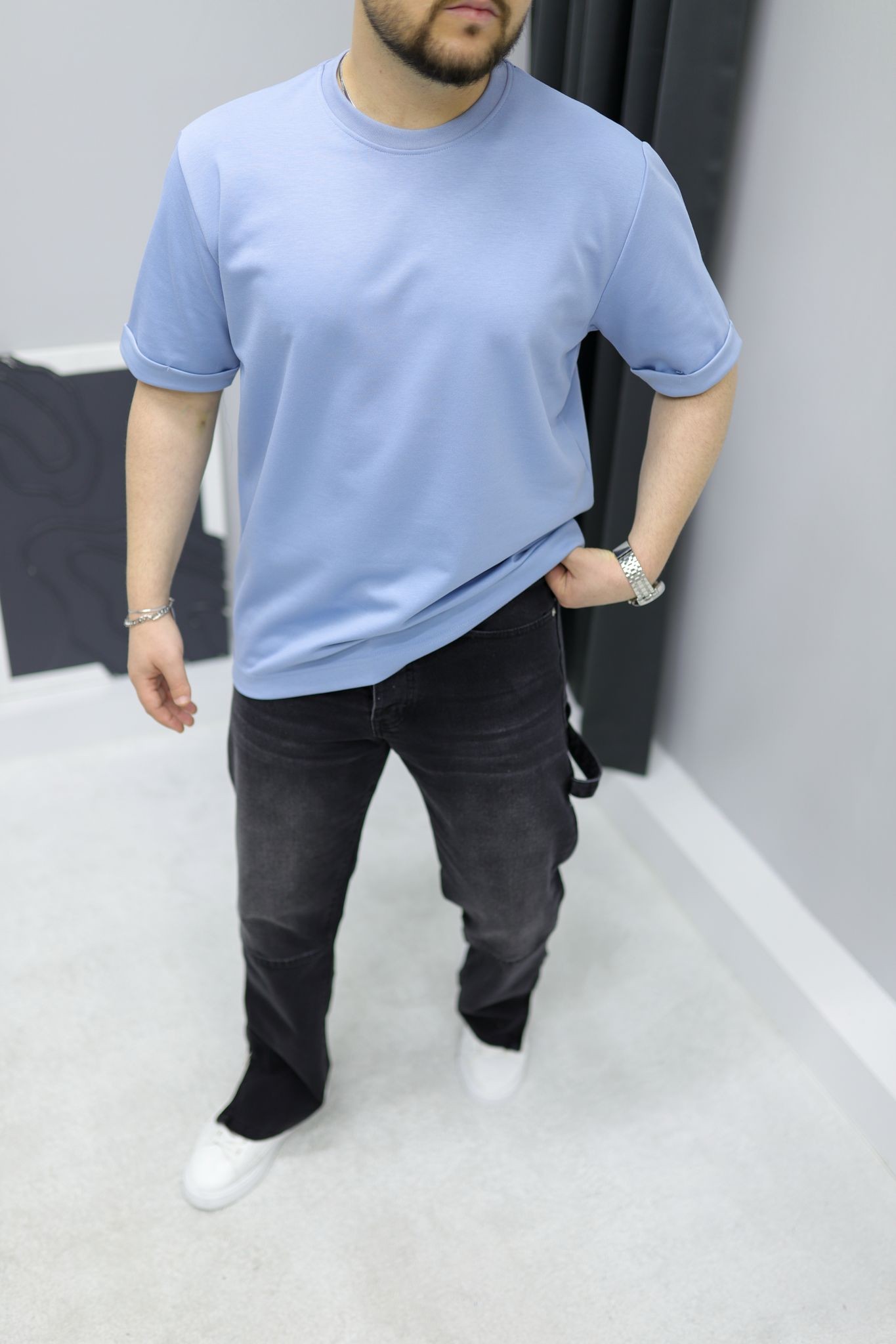 Double Face Basic Oversize T-Shirt
