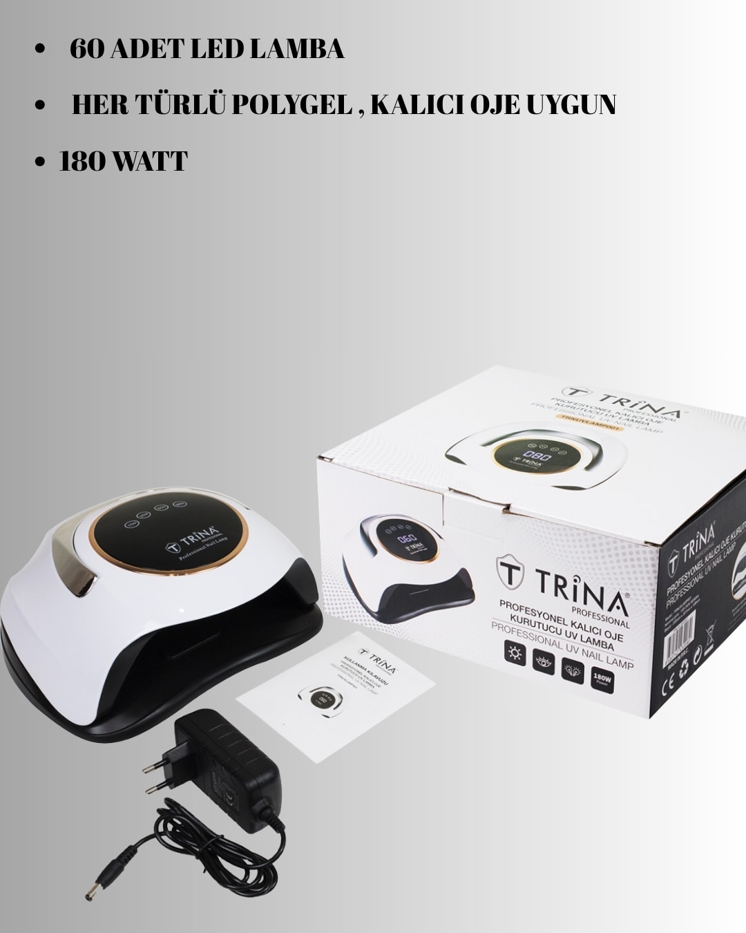 TRİNA PROFESYOLNEL KALICI OJE KURUTUCU UV LAMBA 001