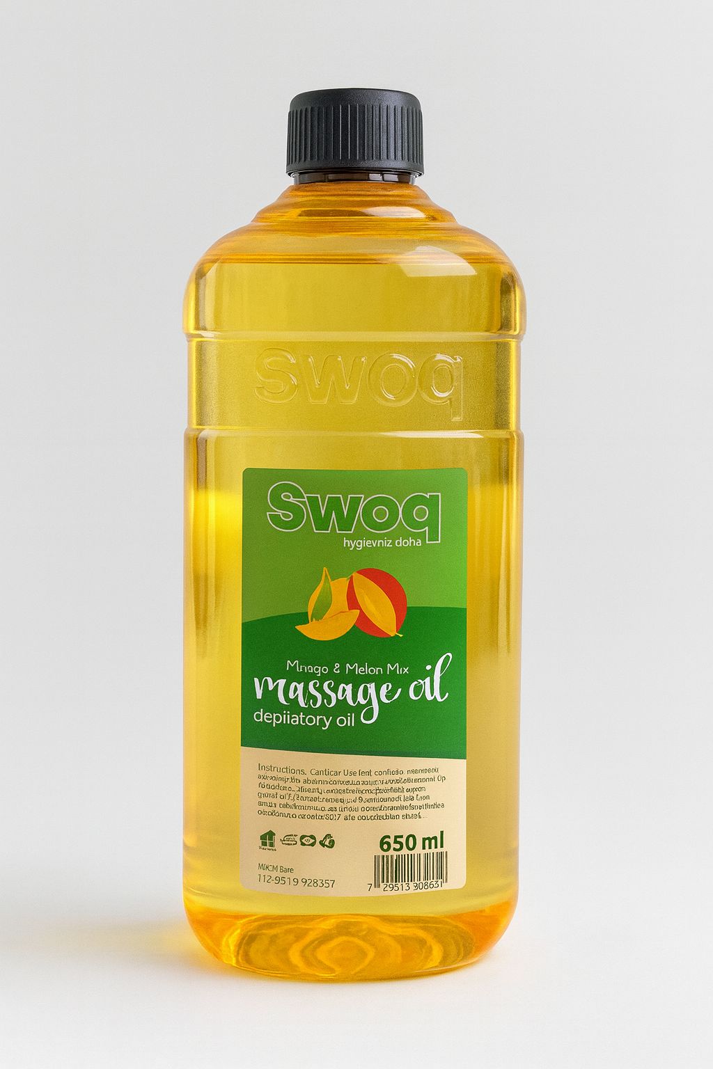 SWOQ MANGO VE KAVUN PROFESYONEL MASAJ VE AĞDA TEMİZLEME YAĞI 650 ML