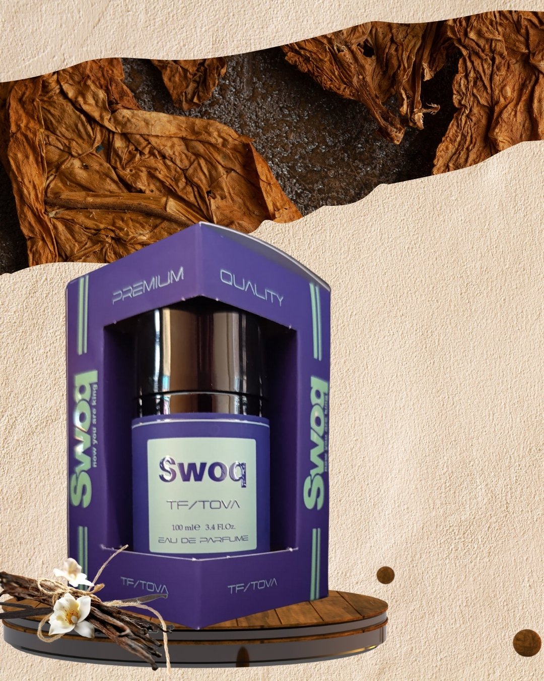 SWOQ PREMIUM TF/TOVA EDP ERKEK PARFÜM 100ML