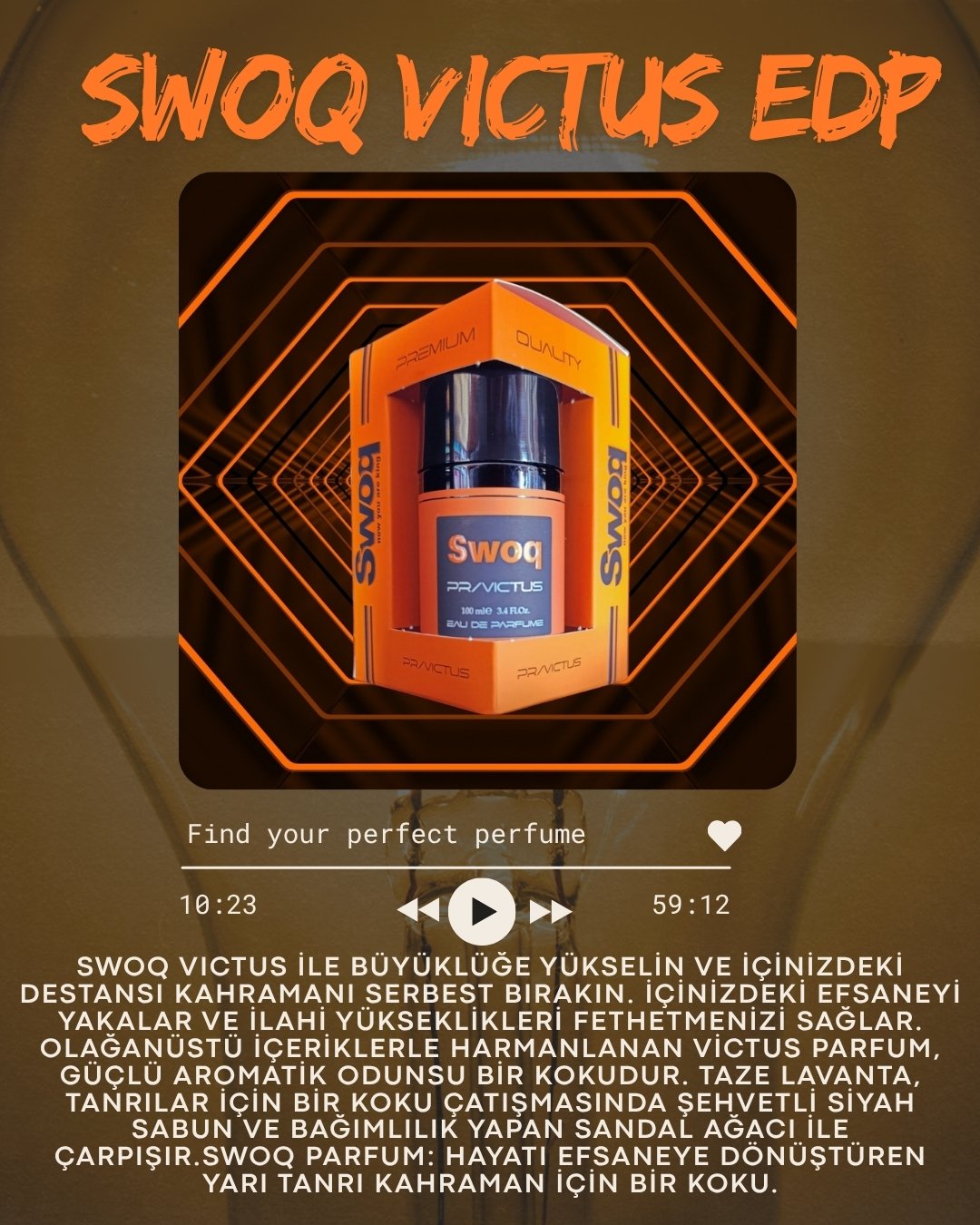 SWOQ PREMIUM PR/VICTUS EDP ERKEK PARFÜM 100ML