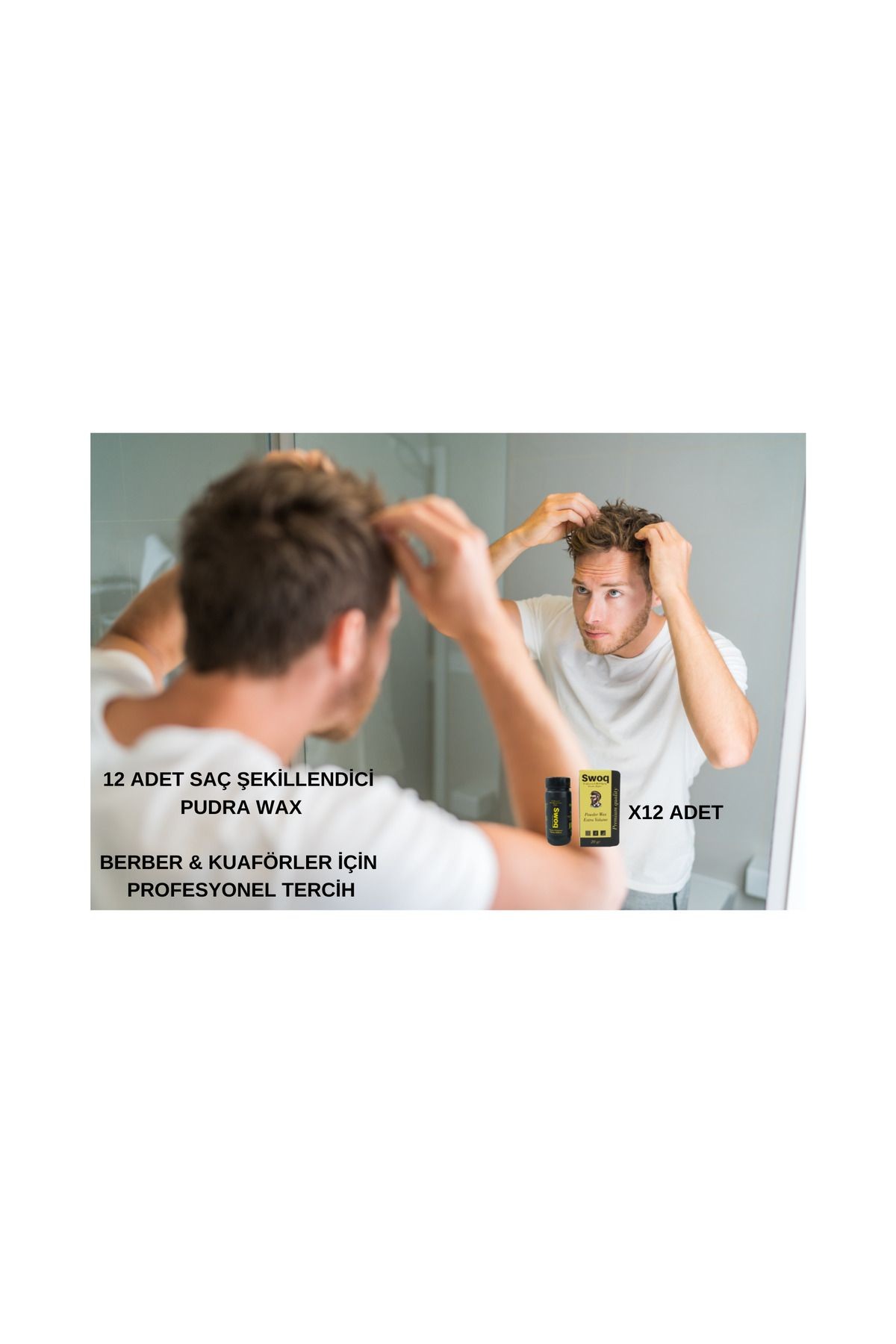 SAÇ ŞEKİLLENDİRİCİ PUDRA WAX NO:2 20GR BERBER & KUAFÖRLER İÇİN PROFESYONEL TERCİH X12 ADET