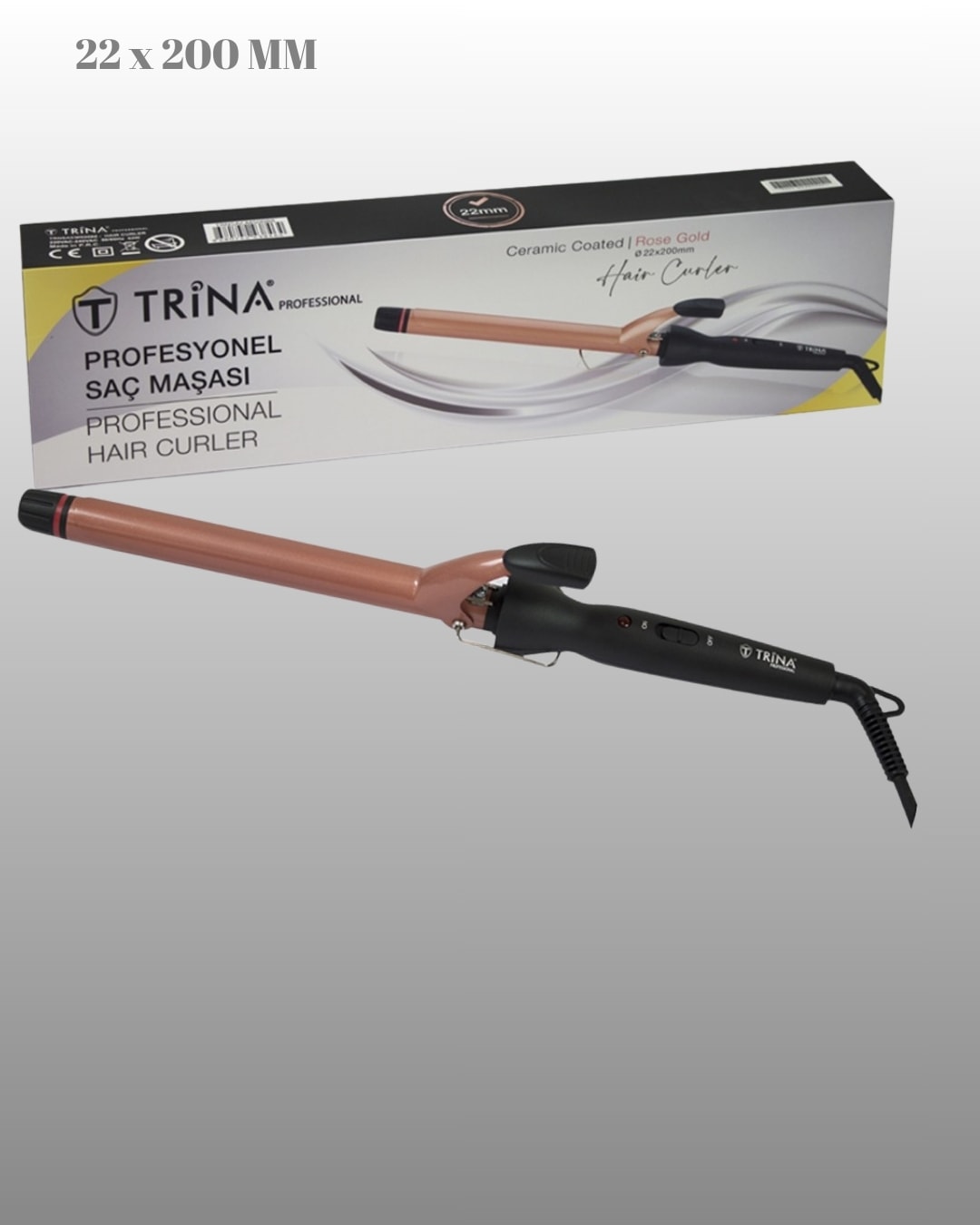 TRİNA PROFESYONEL SAÇ MAŞASI 22MM 0088