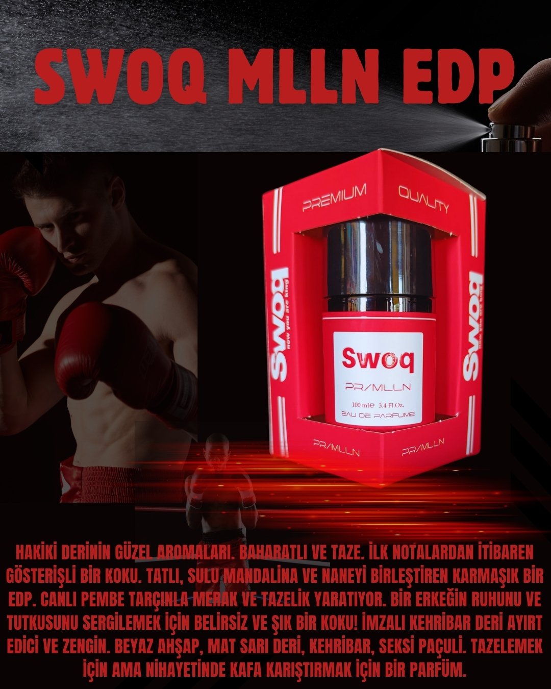 SWOQ PREMIUM PR/MLLN EDP ERKEK PARFÜM 100ML