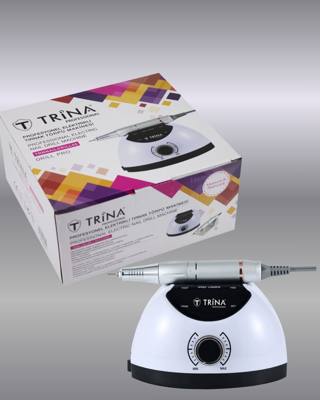 TRİNA PROFESYONEL FREZE TIRNAK TÖRPÜ MANİKESİ TRNNAILDRILL05