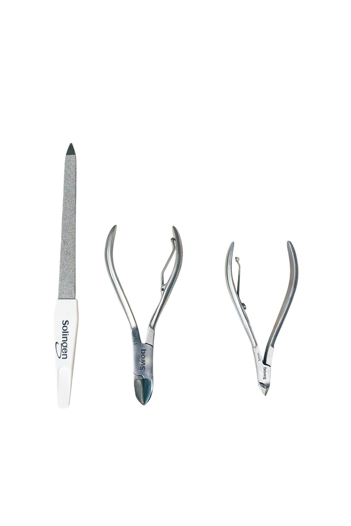 PROFESYONEL TIRNAK BAKIM SETİ ET PENSİ 5MM-TIRNAK PENSİ 11CM-ÇELİK TÖRPÜ