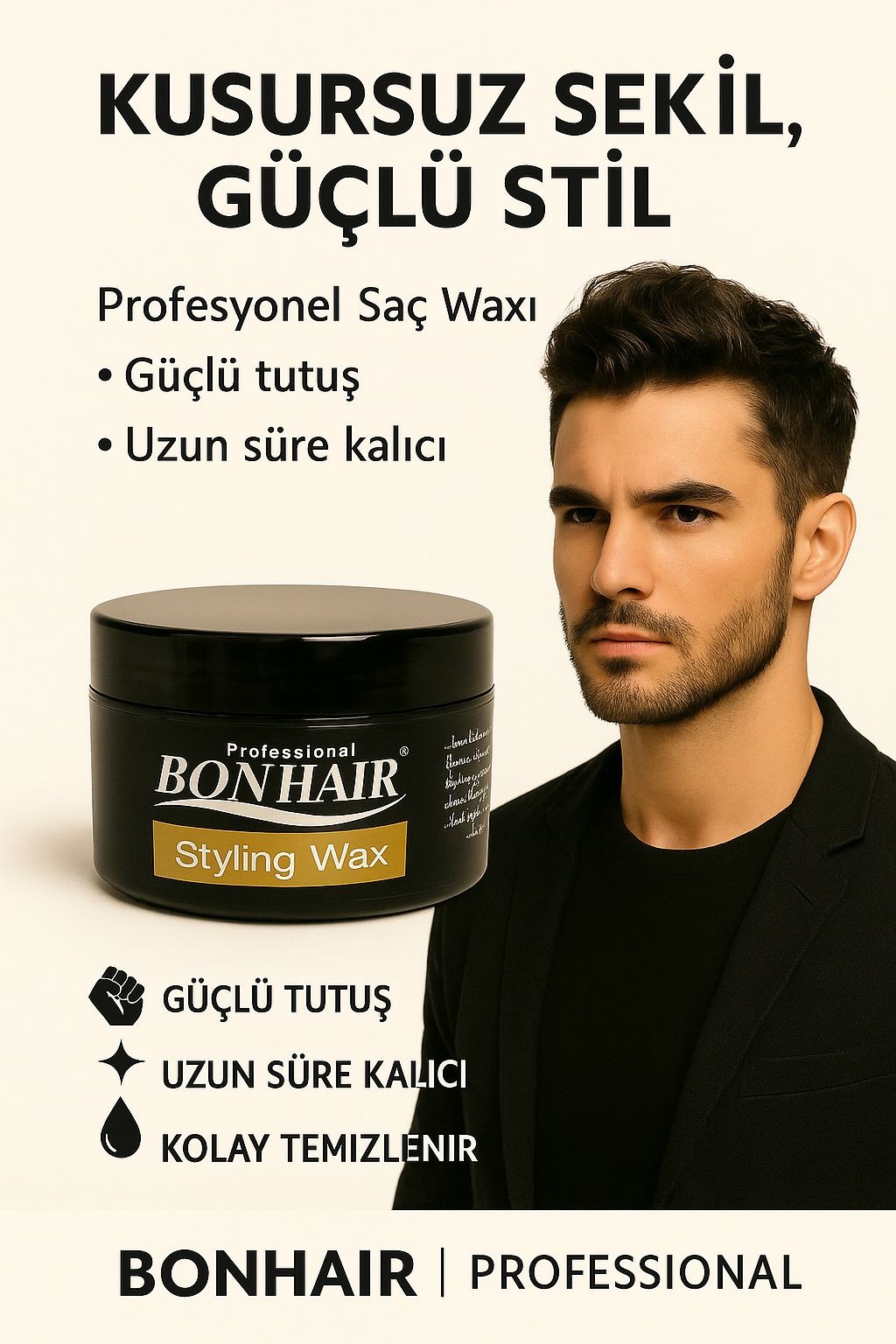BONHAIR PROFESYONEL STYLİNG WAX