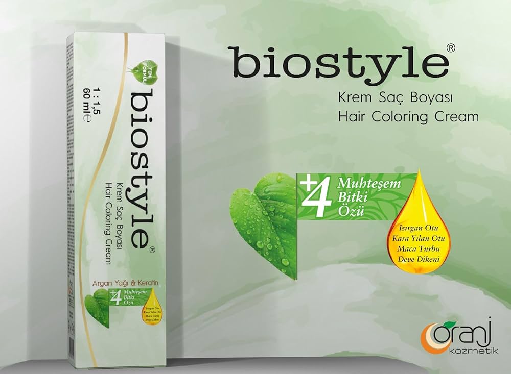 BİOSYTLE BİTKİ ÖZLÜ ARGAN VE KERATİN SAÇ BOYASI 60 ML