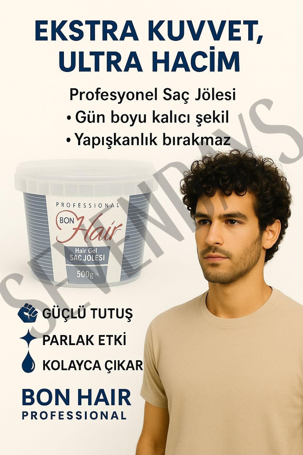 BONHAIR PROFESYONEL SAÇ JÖLESİ EXTRA SERT 500 GR 