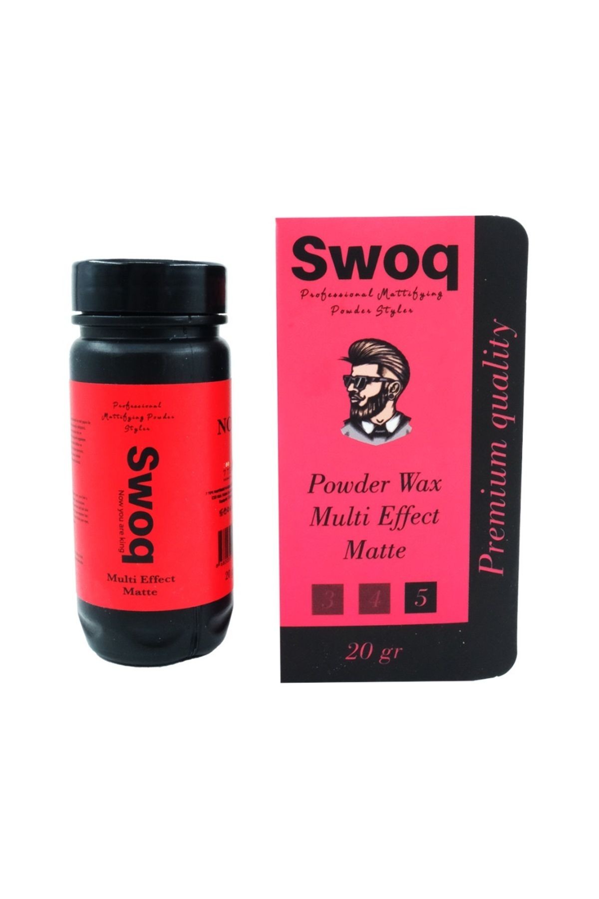 Saç Şekillendirici Pudra Wax No:3 20gr & Çatal Şekil Tarağı