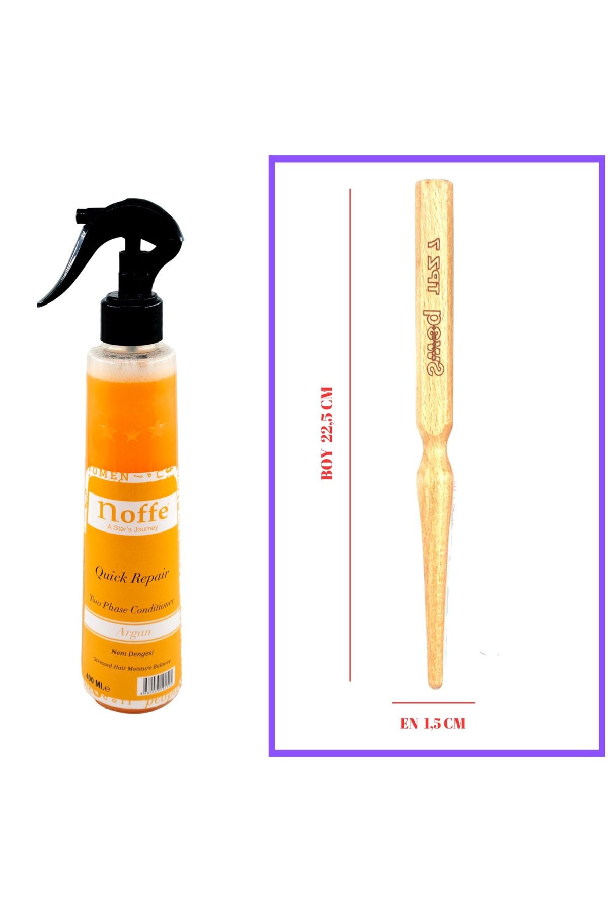 TPZ7 PROFESYONEL TOPUZ FIRÇASI & ARGAN FÖN SUYU 400ML