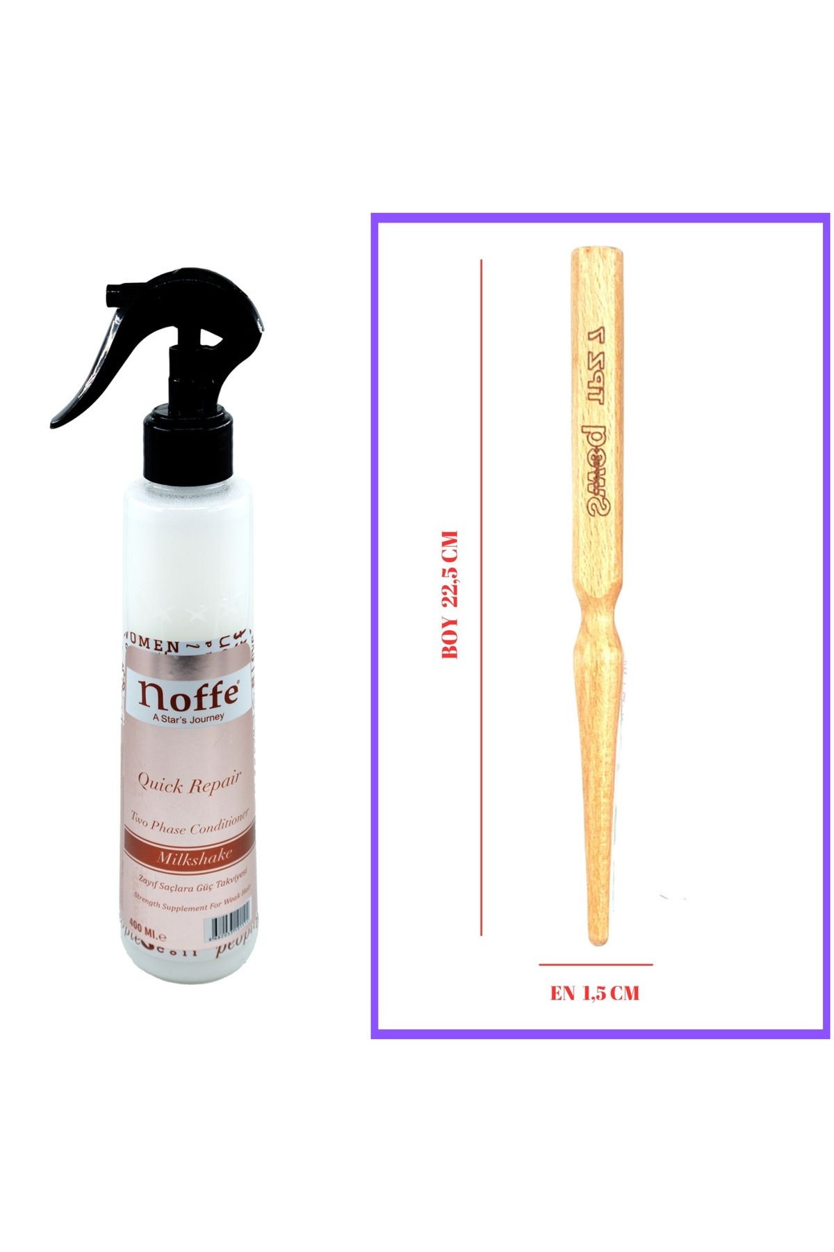 TPZ7 PROFESYONEL TOPUZ FIRÇASI & MİLK FÖN SUYU 400ML