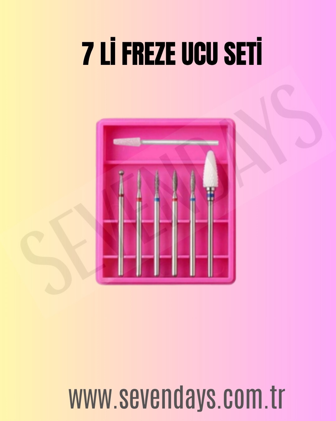 PROFESYONEL FREZE UCU SETI 7 Lİ YRC-107