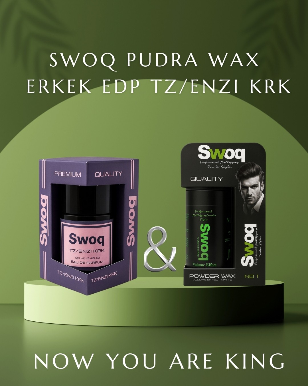 SWOQ PROFESYONEL SAÇ ŞEKİLLENDİRİCİ WAX NO:1 & ERKEK PARFÜM EDP TZ/ENZI KRK