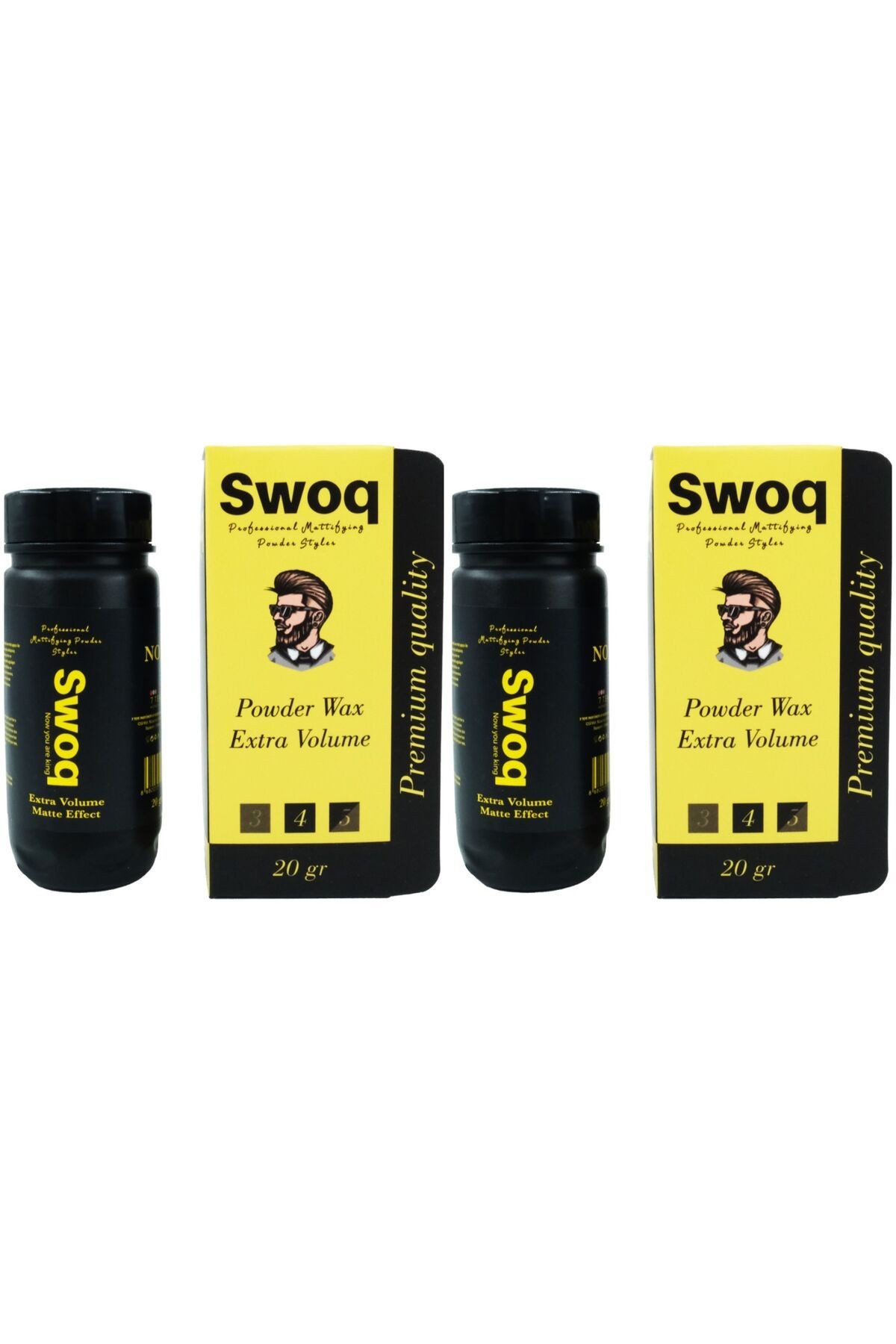 SAÇ ŞEKİLLENDİRİCİ PUDRA WAX NO:2 20GR X2 ADET & ŞEKİL TARAĞI