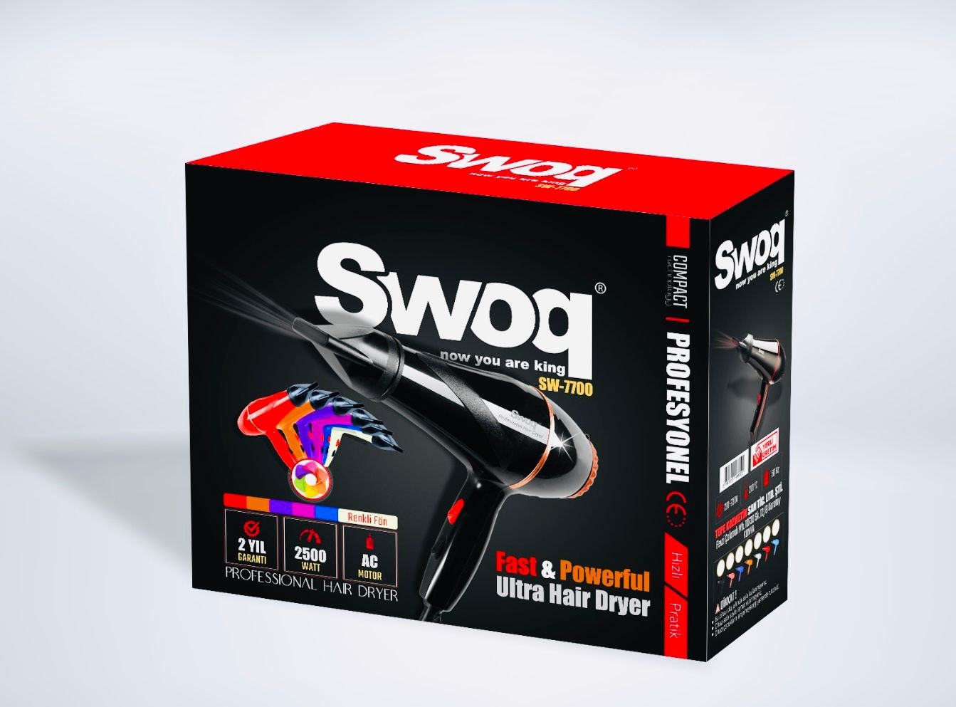 SWOQ SW7700 PROFESYONEL  FÖN MAKİNESİ