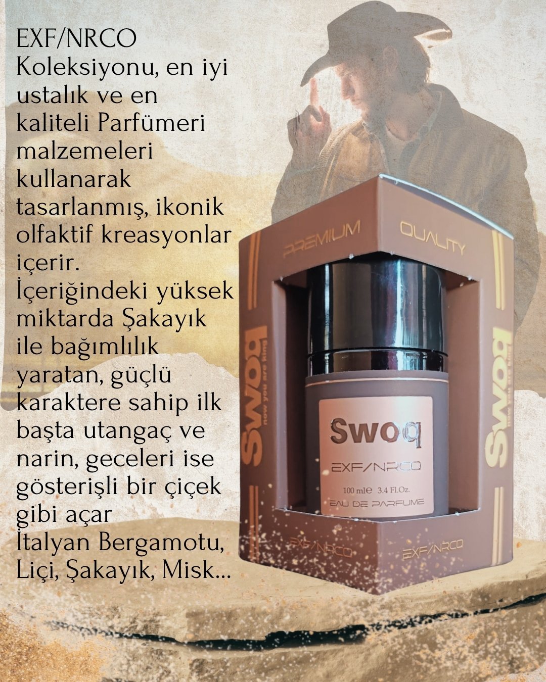 SWOQ PREMIUM EXF/NRCO UNISEX PARFÜM 100ML