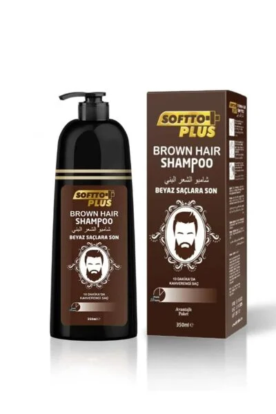 SOFTTO PLUS BROWN HAİR BOYA ŞAMPUAN 350ML ( KAHVERENGİ PİGMENTLİ BOYA ŞAMPUAN )