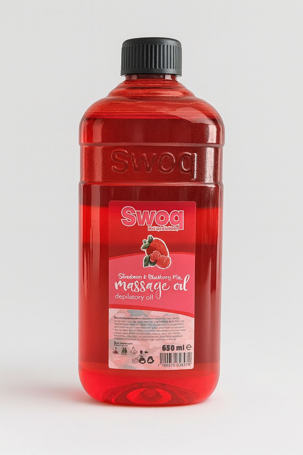 SWOQ ÇİLEK/BÖĞÜRTLEN AĞDA/MASAJ YAĞI 650 ML