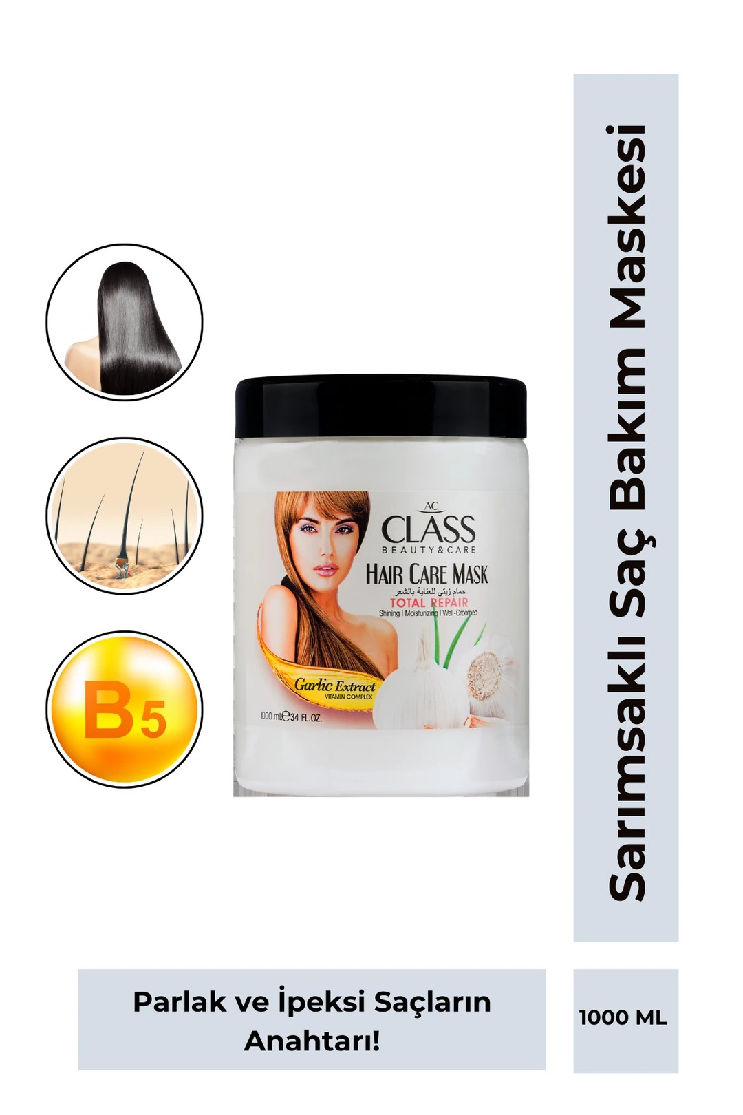 AC Class Saç Maskesi Garlic Extract 1000 ML