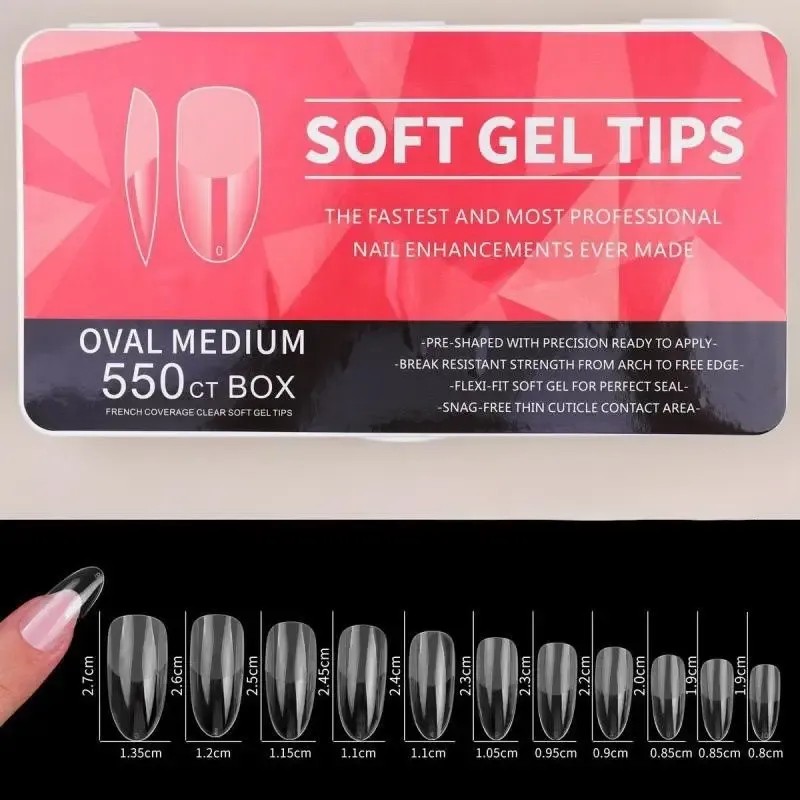 SOFT GEL TİPS OVAL MEDUIM YRC-246