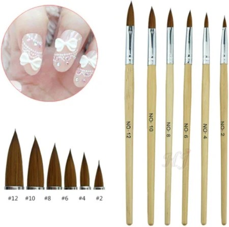 PROFESYONEL NAIL ART 6 LI TIRNAK FIRÇASI