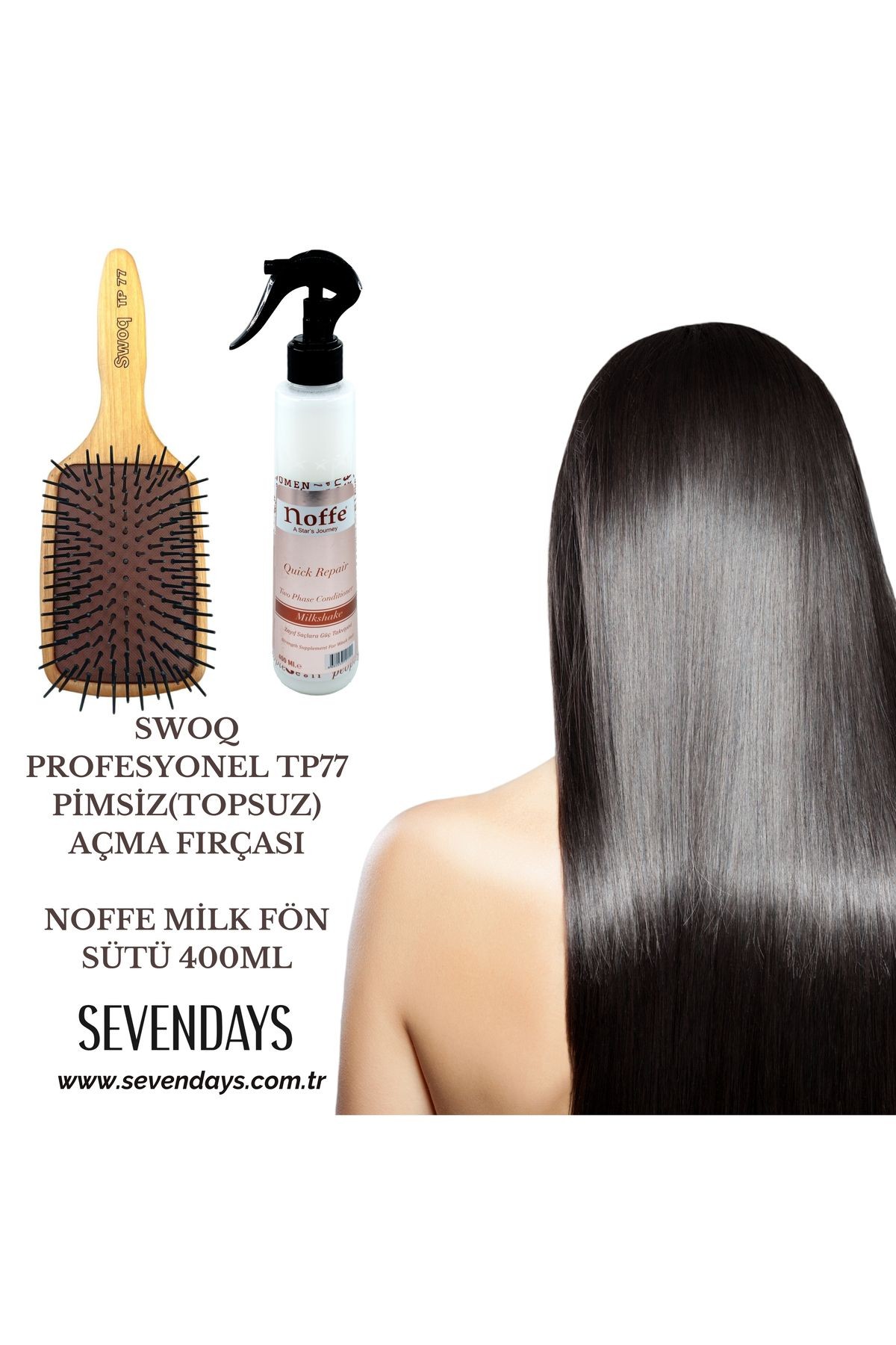 PFORESYONEL AÇMA FIRÇASI PİMSİZ TP77 & MİLK FÖN SÜTÜ 400ML