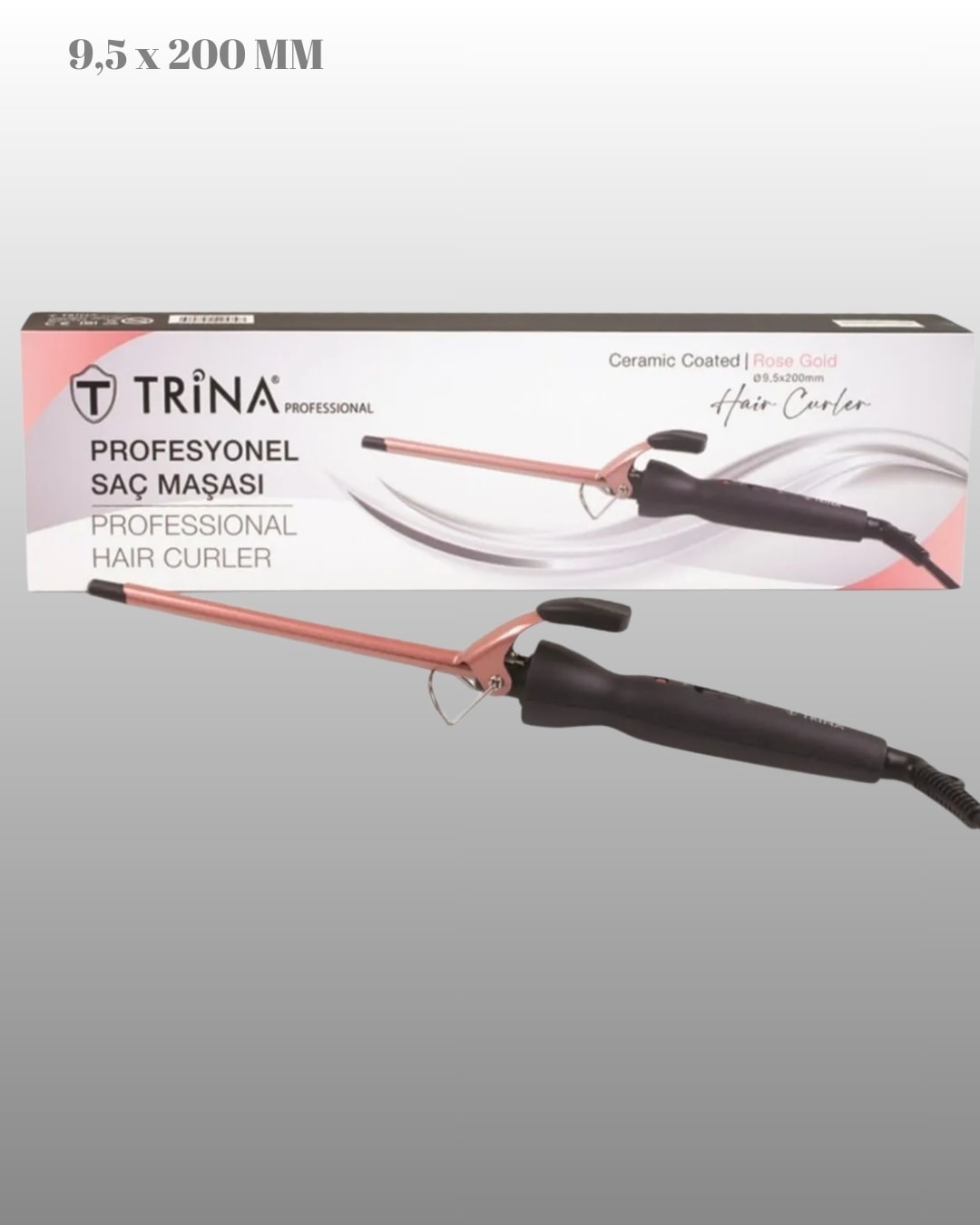 TRİNA PROFESYONEL BRONZ SAÇ MAŞASI 9,5 MM 0070