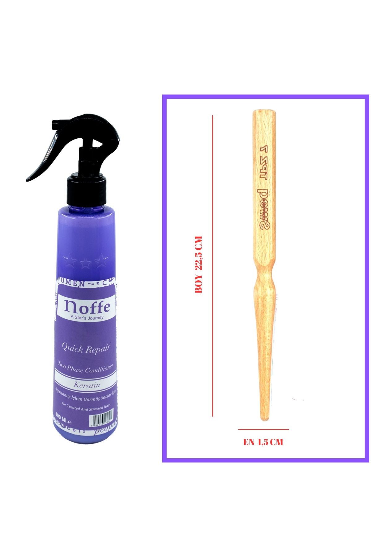 TPZ7 PROFESYONEL TOPUZ FIRÇASI & KERATİN FÖN SUYU 400ML
