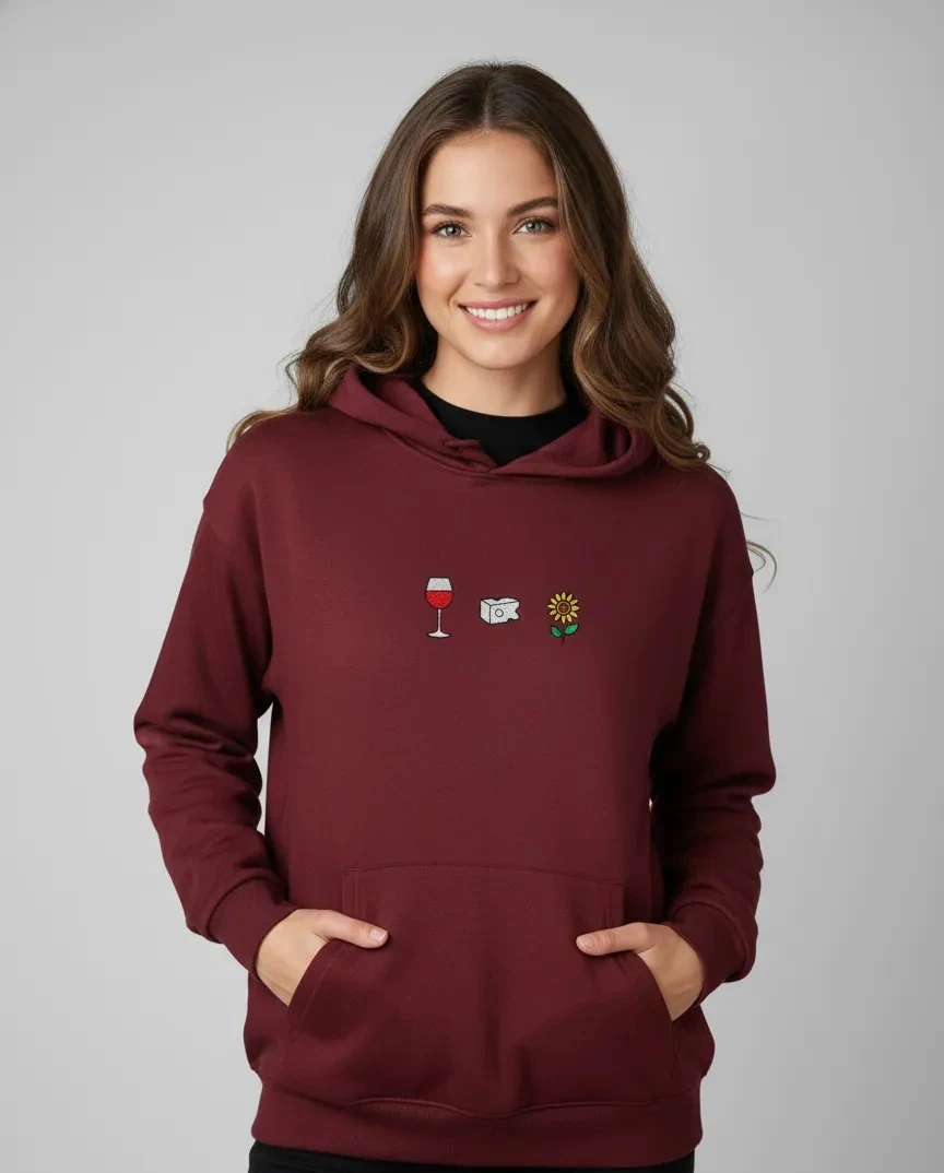 Trakya Hoodie Bordo