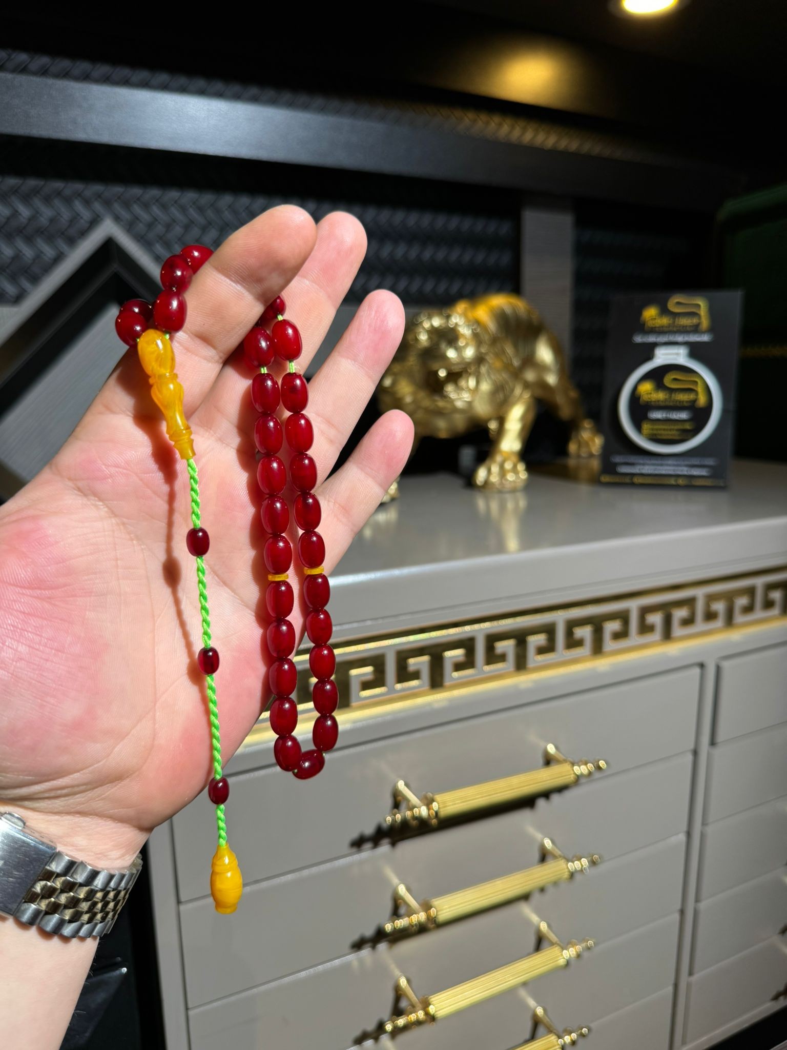 HAVŞA DERİM OSMANLIDAN FARKISZ OSMANLI BENZETME KOLEKSİYONLUK SIKMA KERHİBAR TESBİH SİSTEMLİ PÜSKÜL 