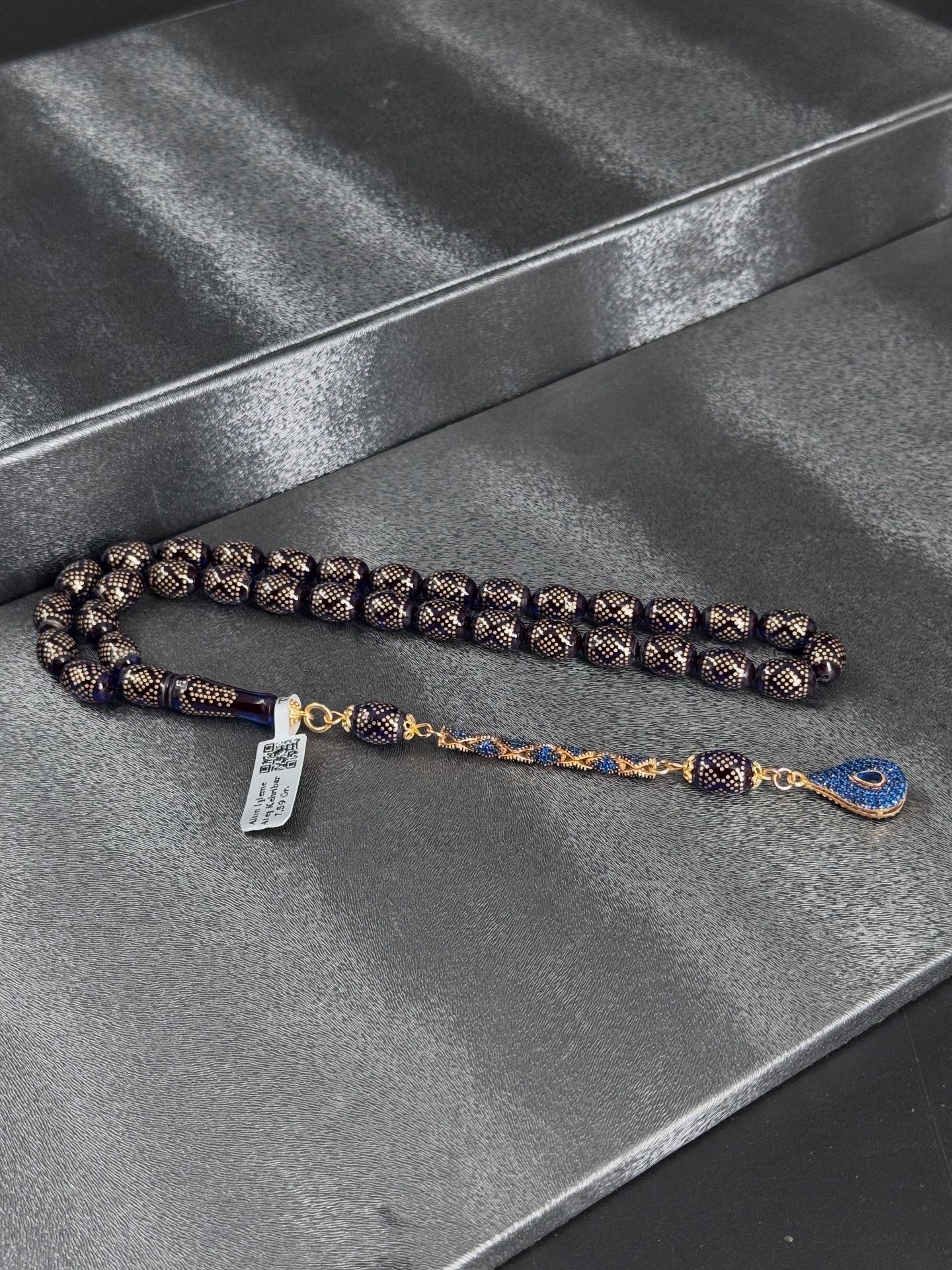 Altın İşleme Ateş Kehribar Tesbih Daimond Pırlanta Özel Tasarım Püsküllü