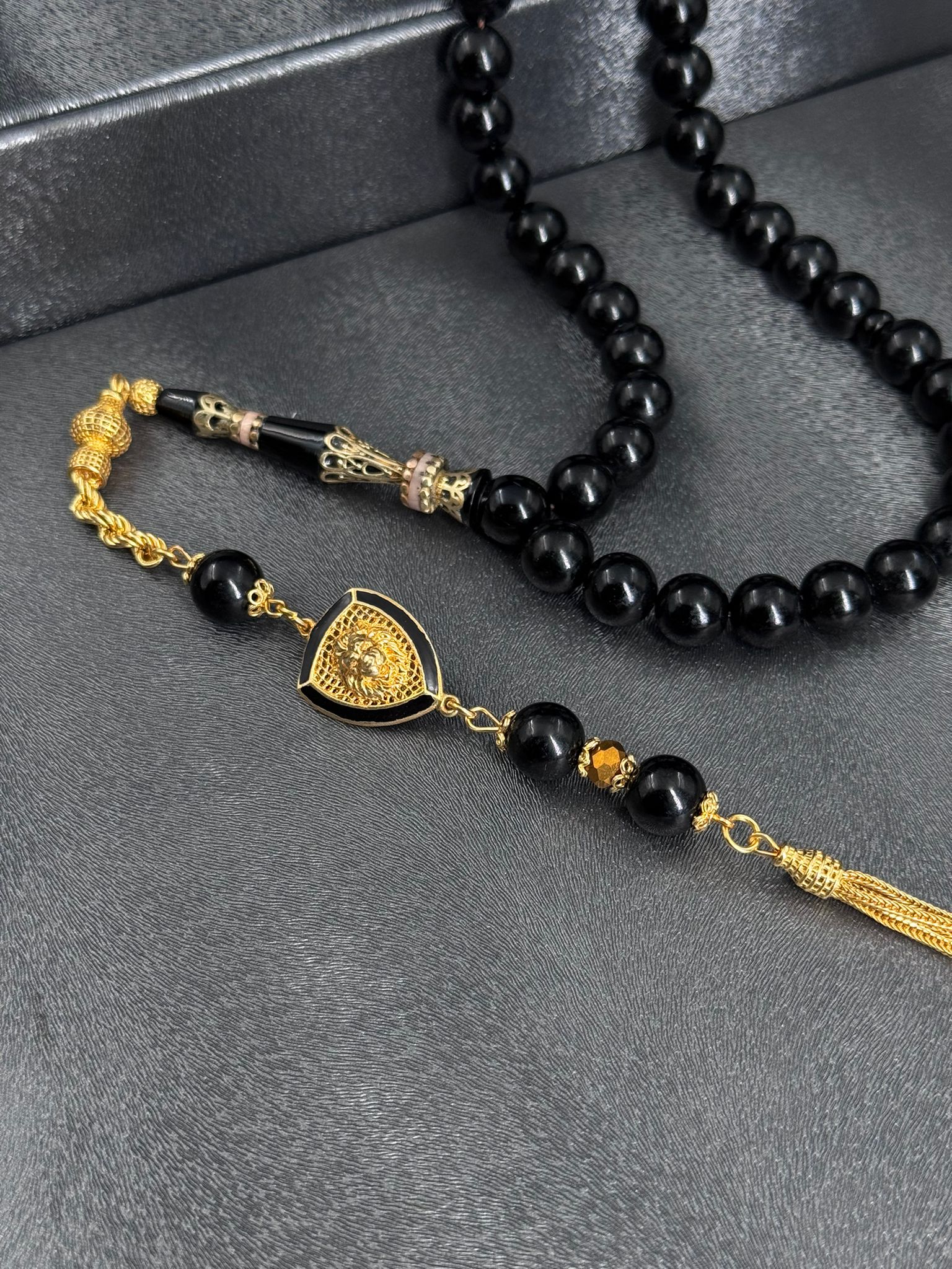 KARA ELMAS ERZURUM OLTU TESBİH TAŞI AĞIR ÖZEL TASARIM PÜSKÜL