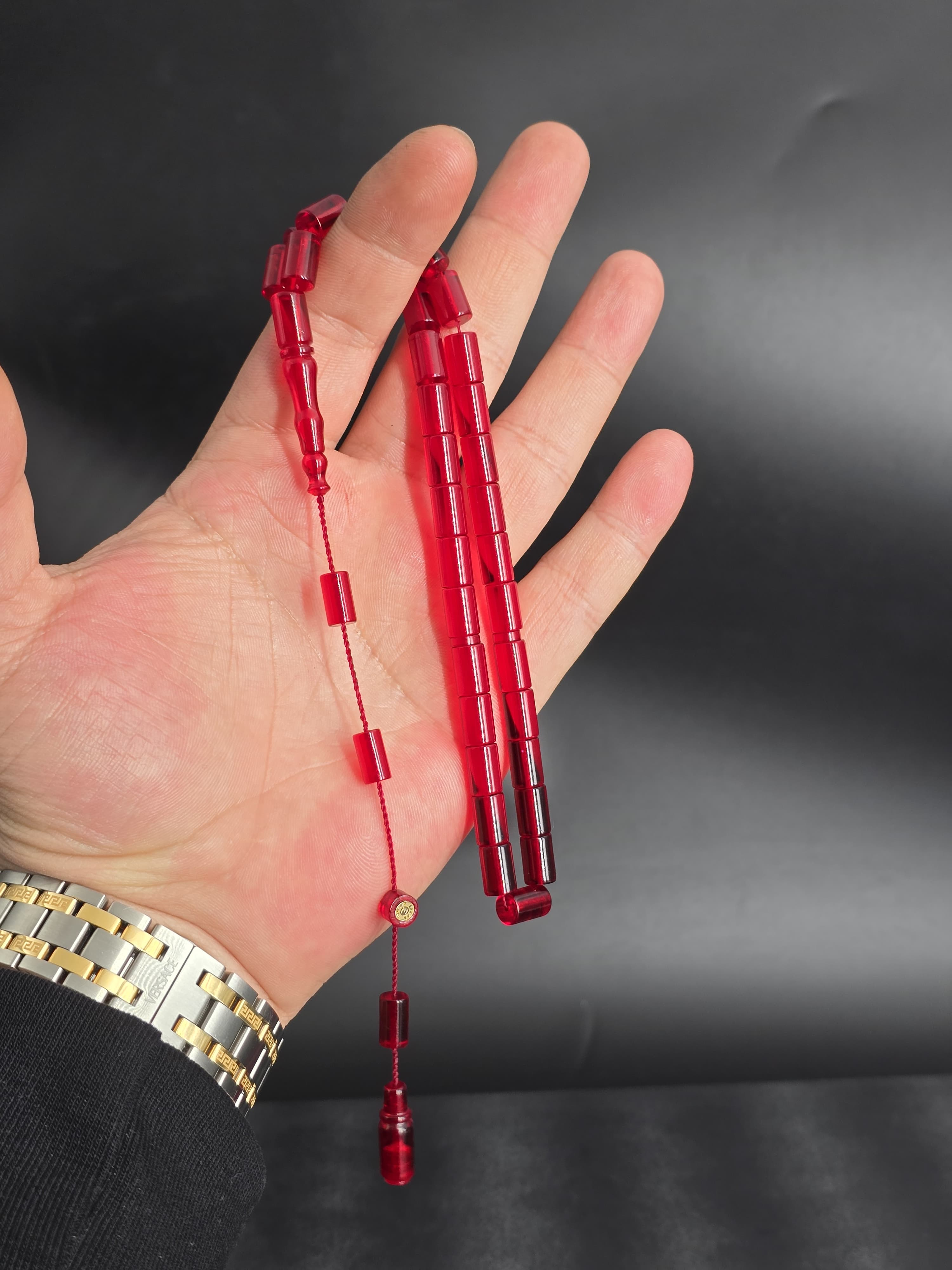 USTA İMZALI ALEV KIRMIZI KESME ATEŞ KEHRİBAR SİSTEMLİ PÜSKÜL İLE 