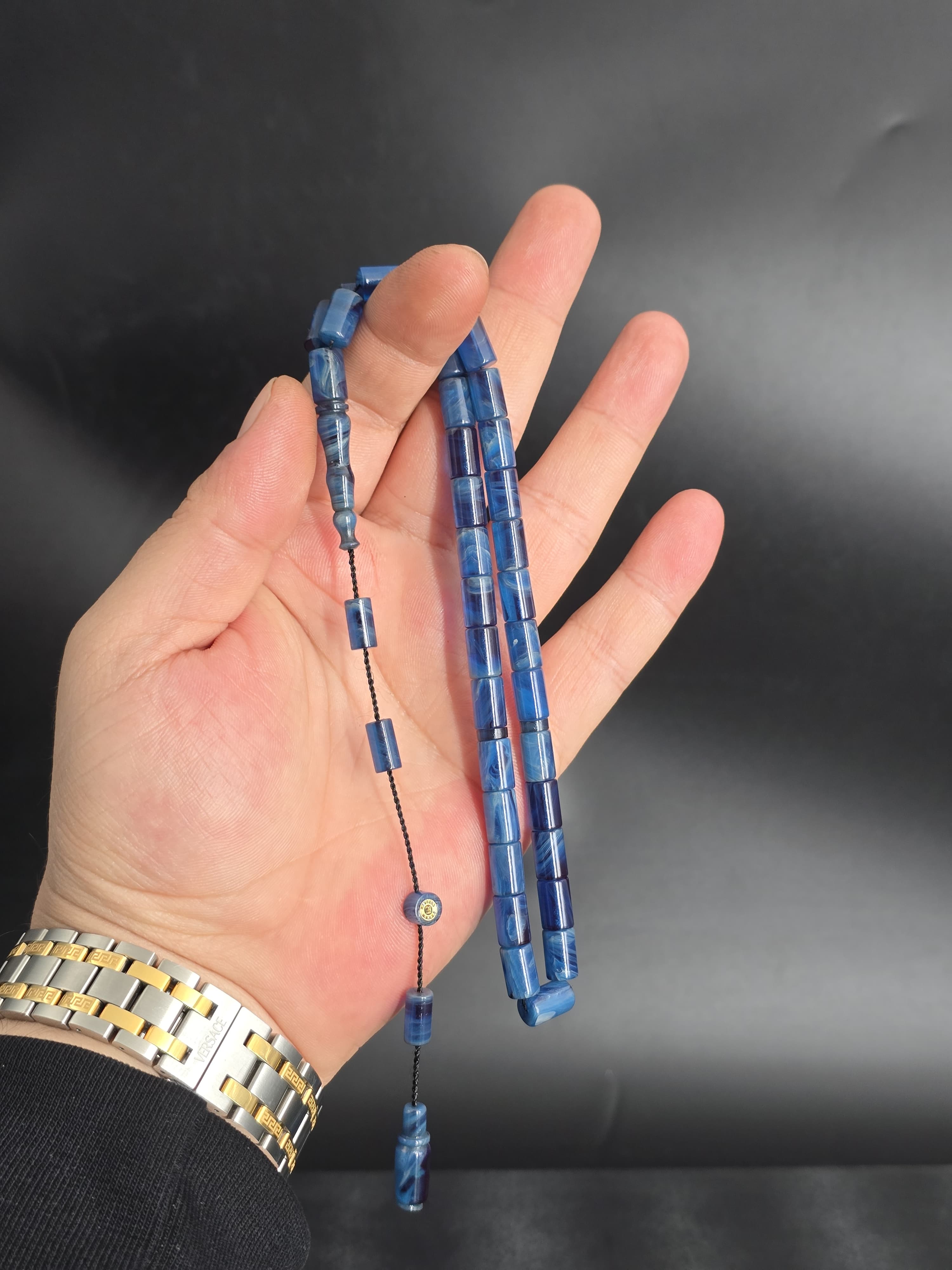 USTA İMZALI HARELİ  SIKMA KEHRİBAR KESME TESBİH SİSTEMLİ PÜSKÜL İLE 