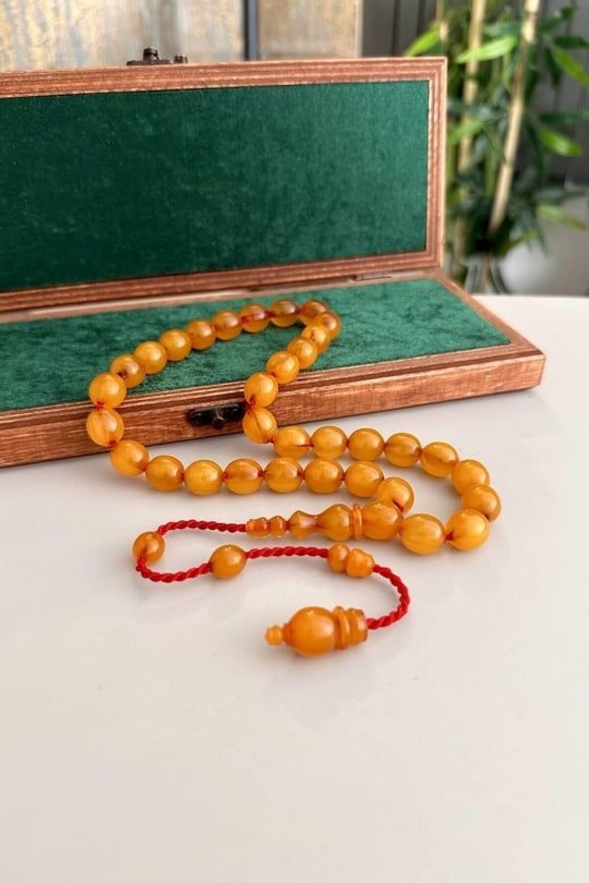 Eski Osmanlı Antique Faturan Amber Beads